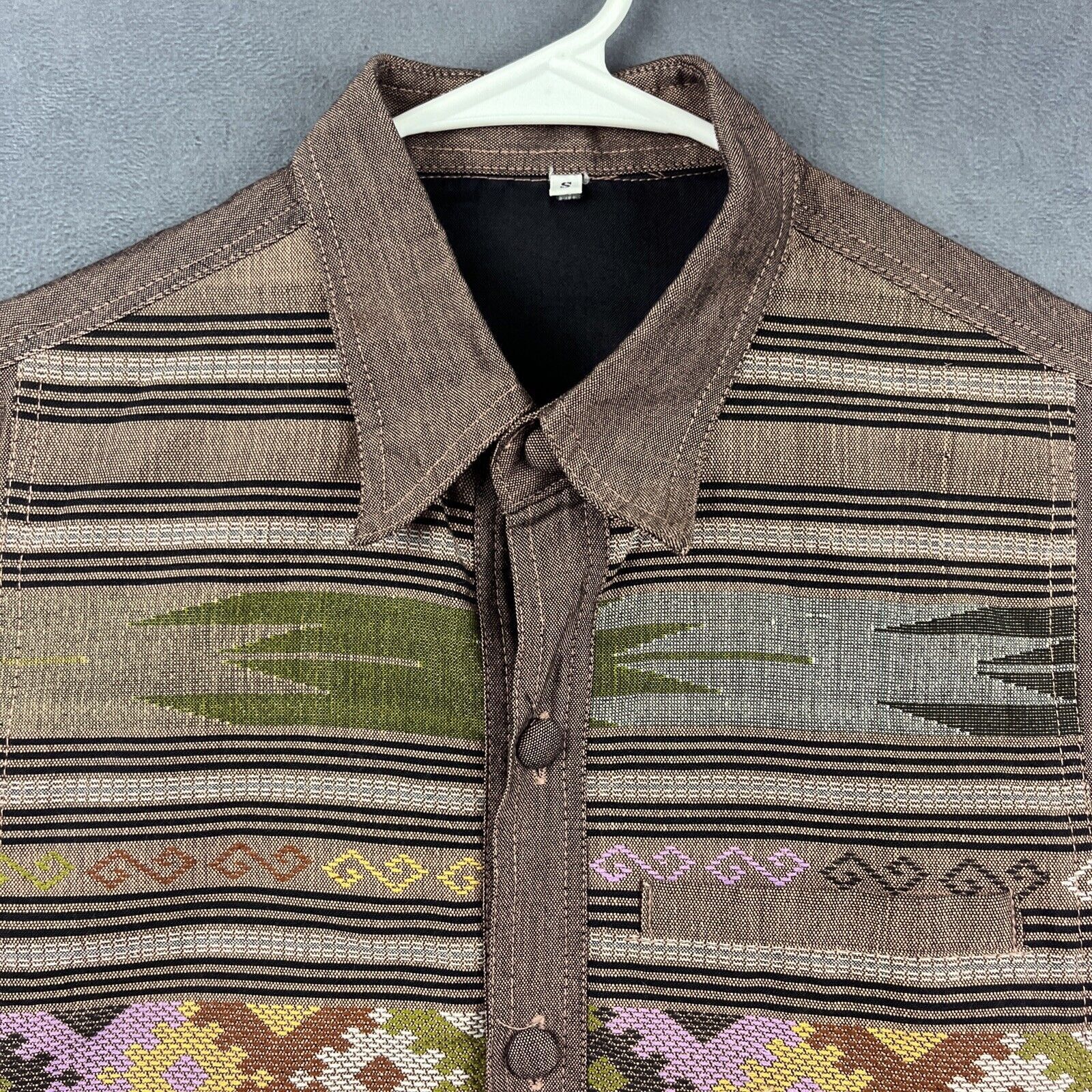 Handmade Fair Isle Shirt Casual Small Native Print Handmade Indian Size US S / EU 44-46 / 1 - 4 Thumbnail