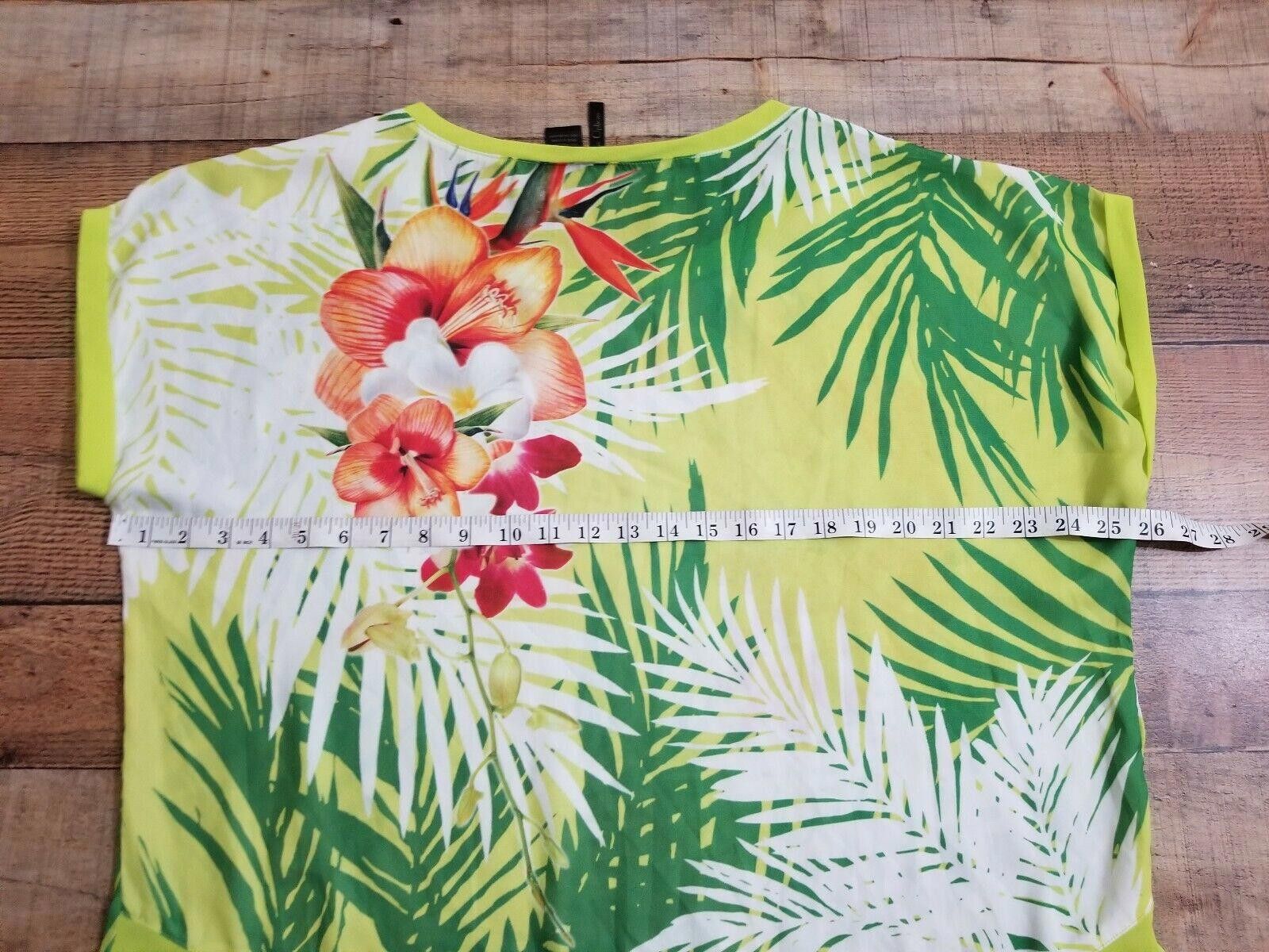 Designer Nue Options Top Extra Large Semi Sheer Summer Beachy Green Size XL / US 12-14 / IT 48-50 - 3 Thumbnail