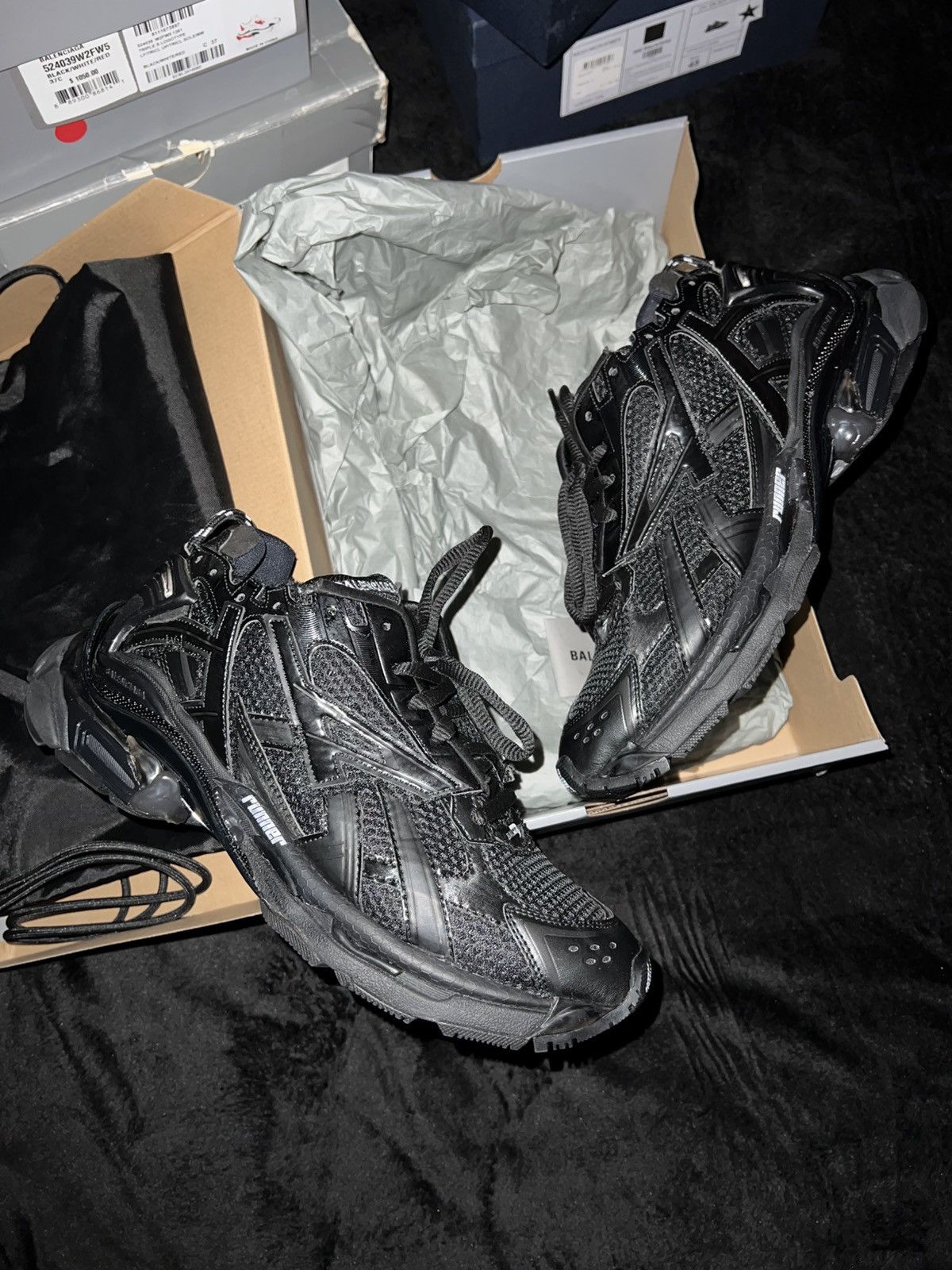 Balenciaga Balenciaga Runner “Triple Black” Made in Italy Size US 11 / EU 44 - 3 Thumbnail
