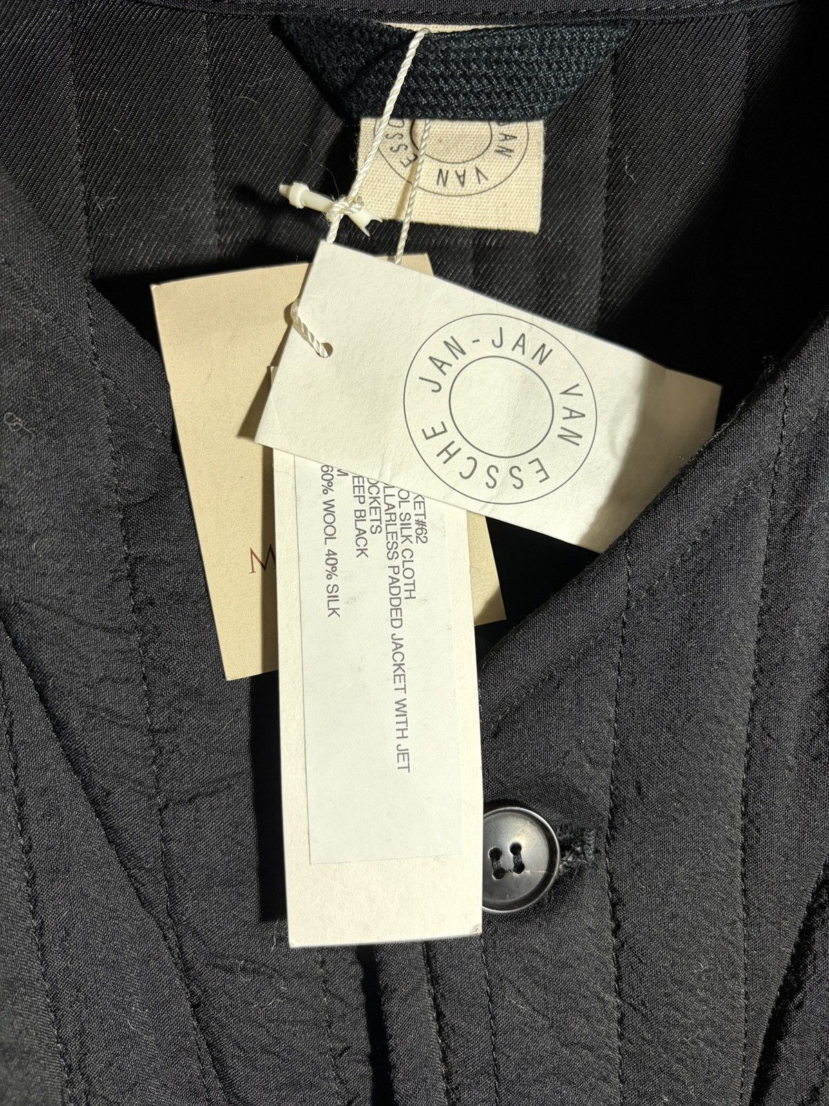 Jan Jan Van Essche JAN-JAN VAN ESSCHE JACKET #62 COLLARLESS PADDED JACKET Size US M / EU 48-50 / 2 - 3 Thumbnail