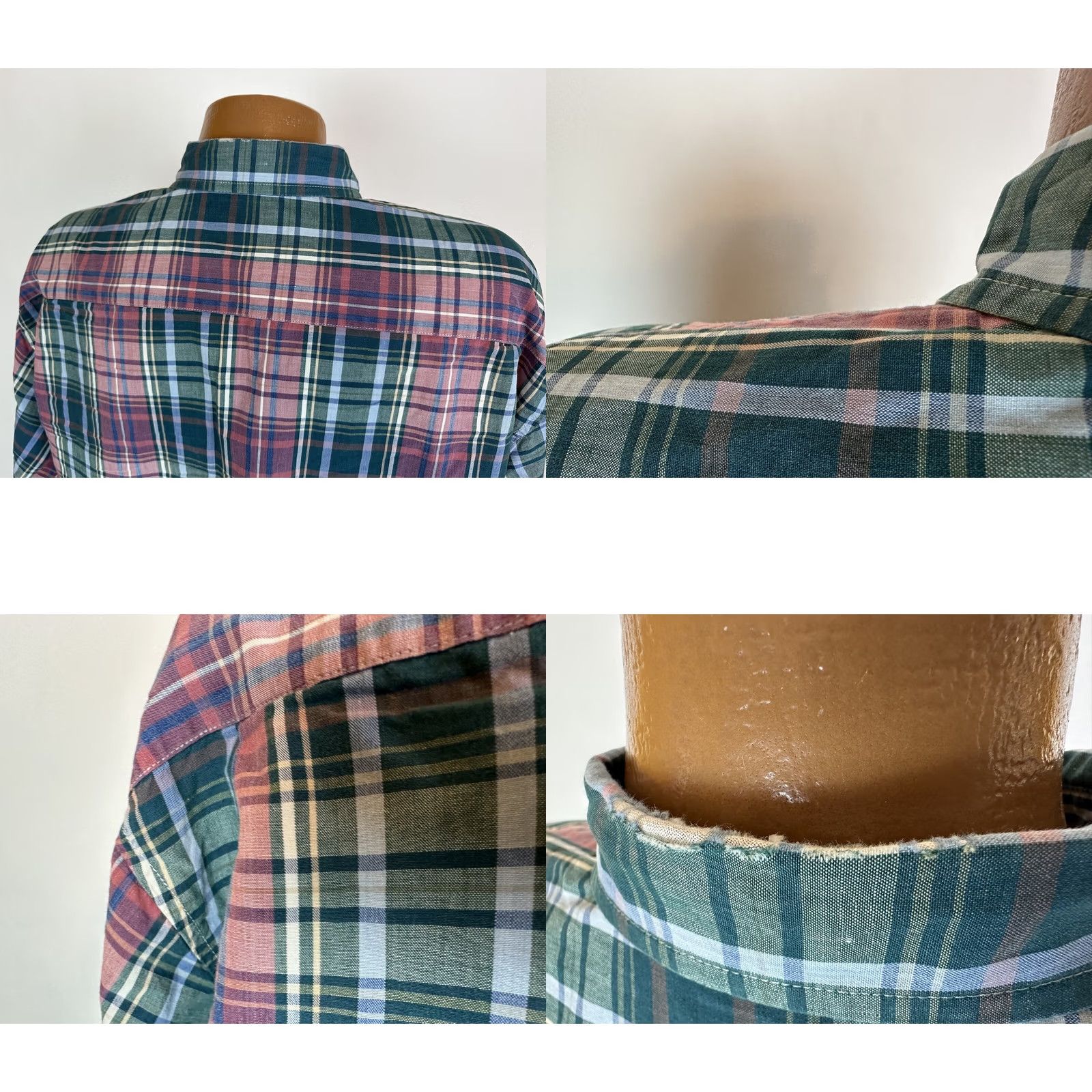 Dockers VINTAGE Dockers INDIGO Shirt Men L Oversized Plaid Cotton Button-Up Shirt Size US L / EU 52-54 / 3 - 8 Thumbnail