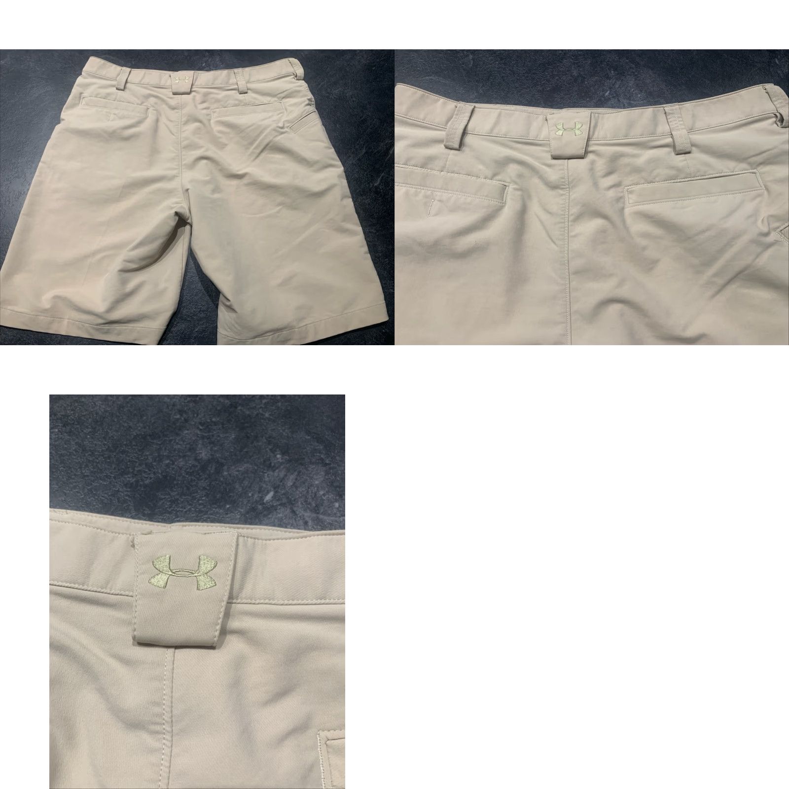 Under Armour Under Armour Men’s Golf Shorts Sz 38 Beige Nylon Bermuda Casual Spring Summer Size US 32 / EU 48 - 8 Thumbnail