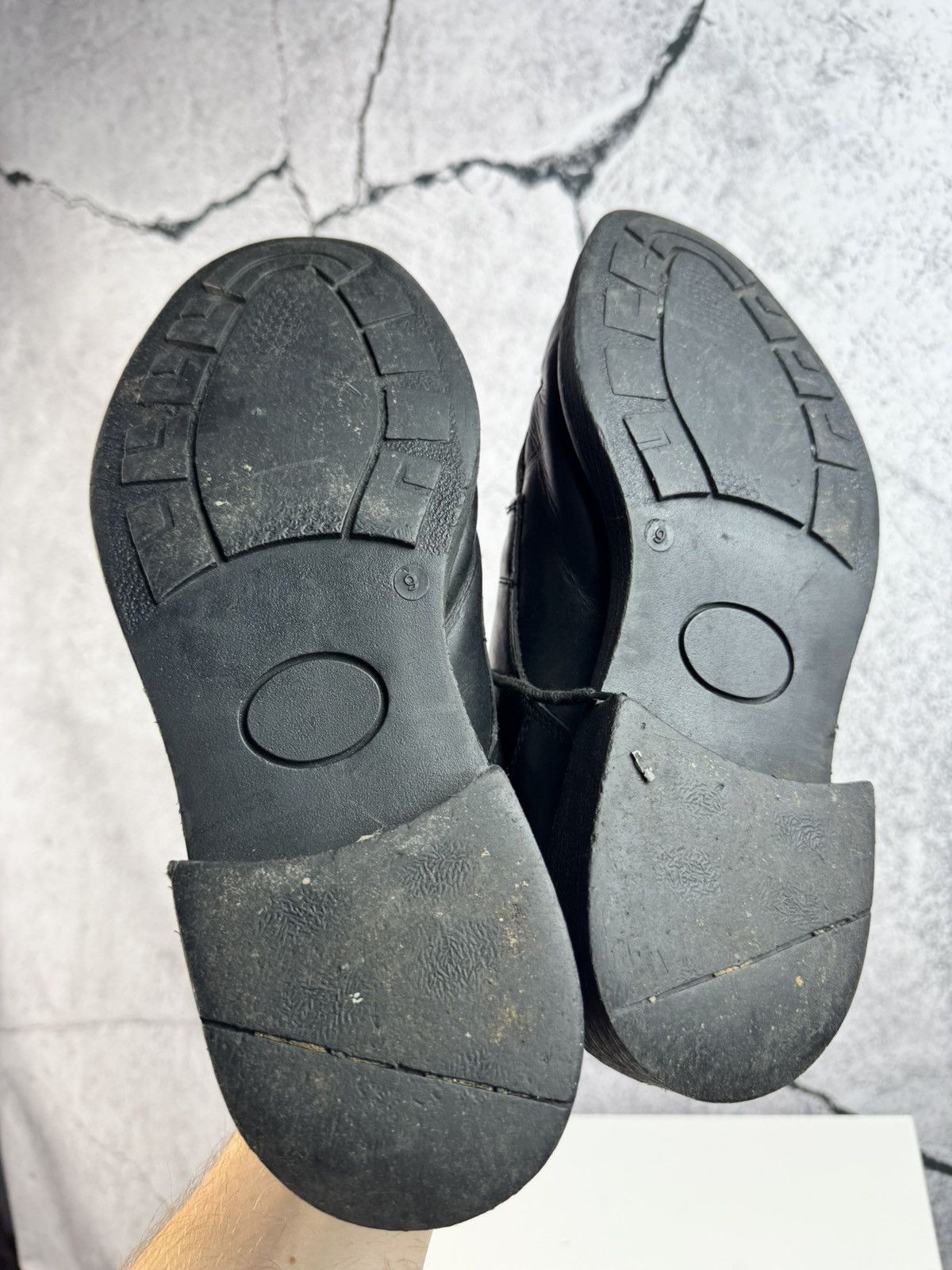 Vintage Rare Italian 90s Vintage Chunky Platform Shoes Leather Rick Size US 9 / EU 42 - 8 Thumbnail
