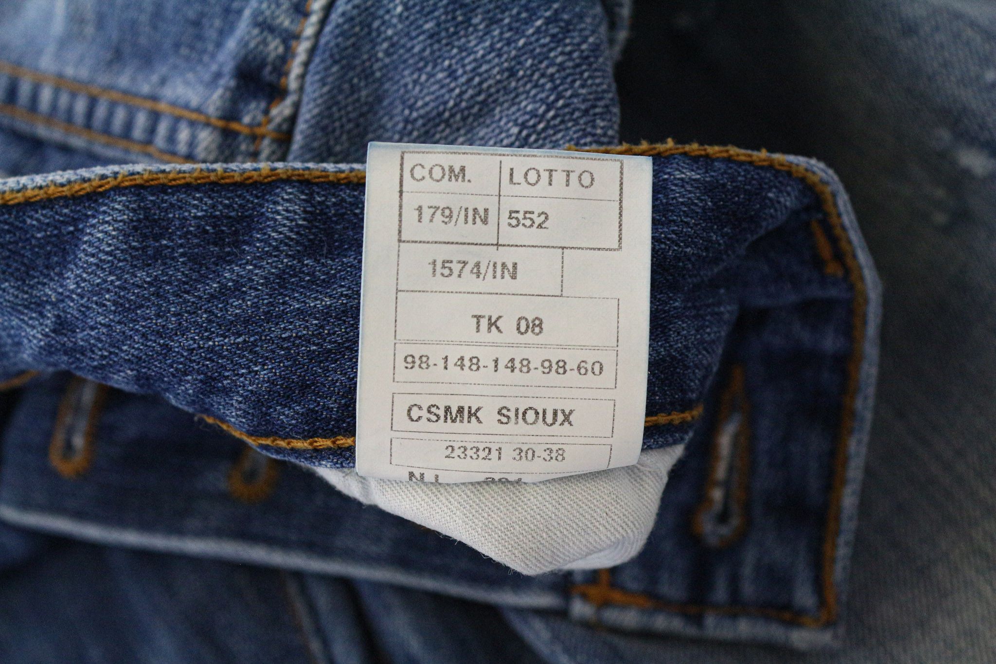 Takeshy Kurosawa TK 08 W34 Blue Distressed Button Slim Jeans 75721 Size US 34 / EU 50 - 6 Thumbnail