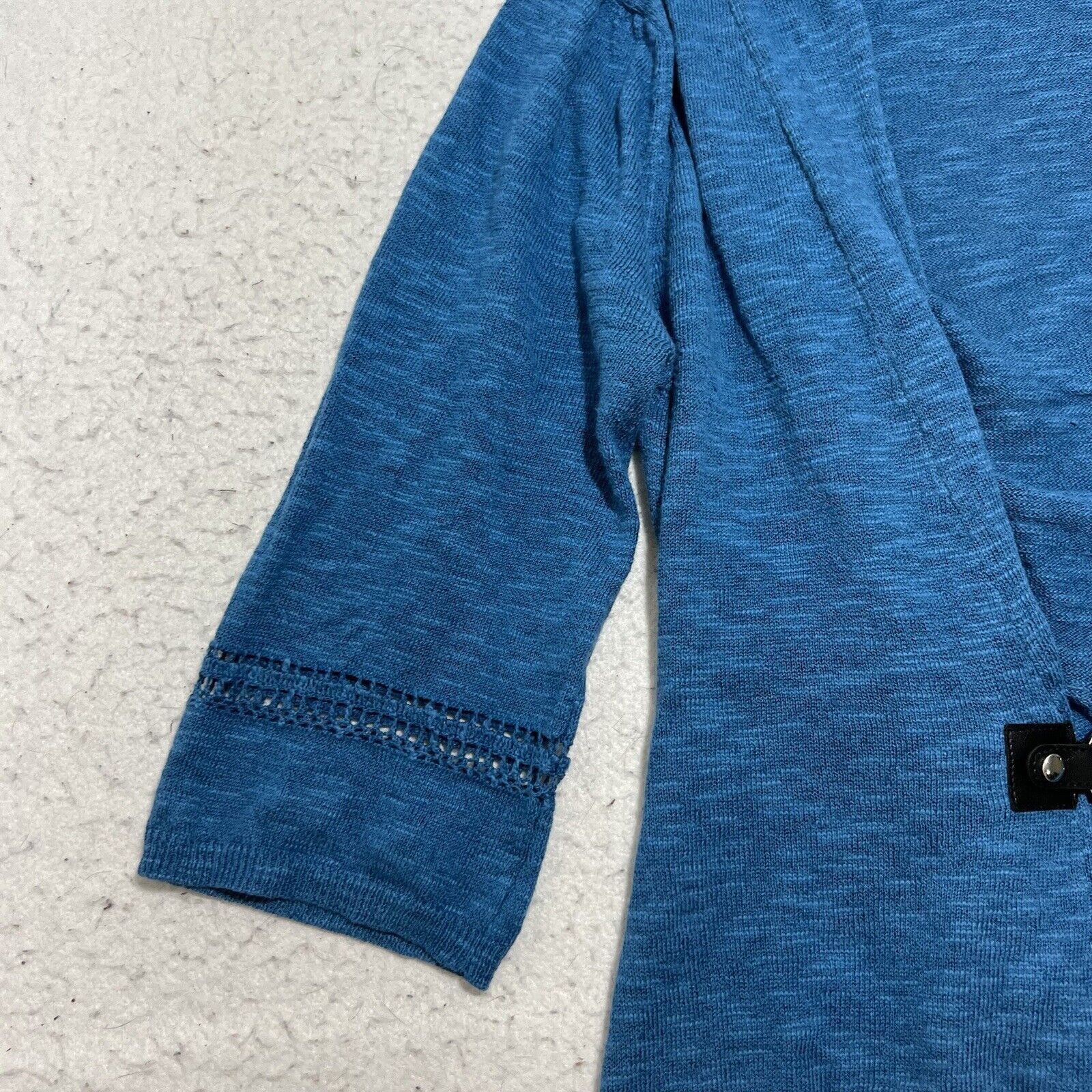 Other Soft Surroundings Medium Linen Buckle Cardigan Sweater Size M / US 6-8 / IT 42-44 - 7 Thumbnail