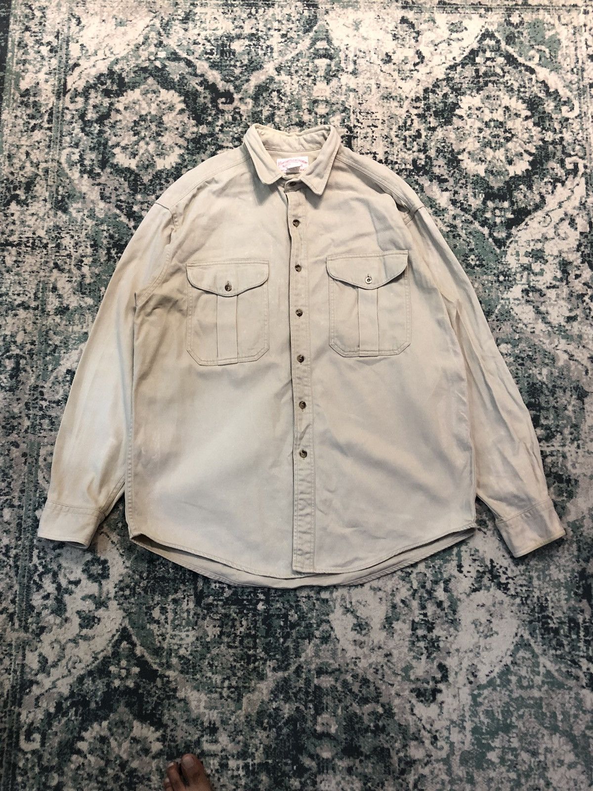 Filson Vintage Filson Heavy Cotton Distressed L/S Shirt Size US L / EU 52-54 / 3 - 3 Thumbnail