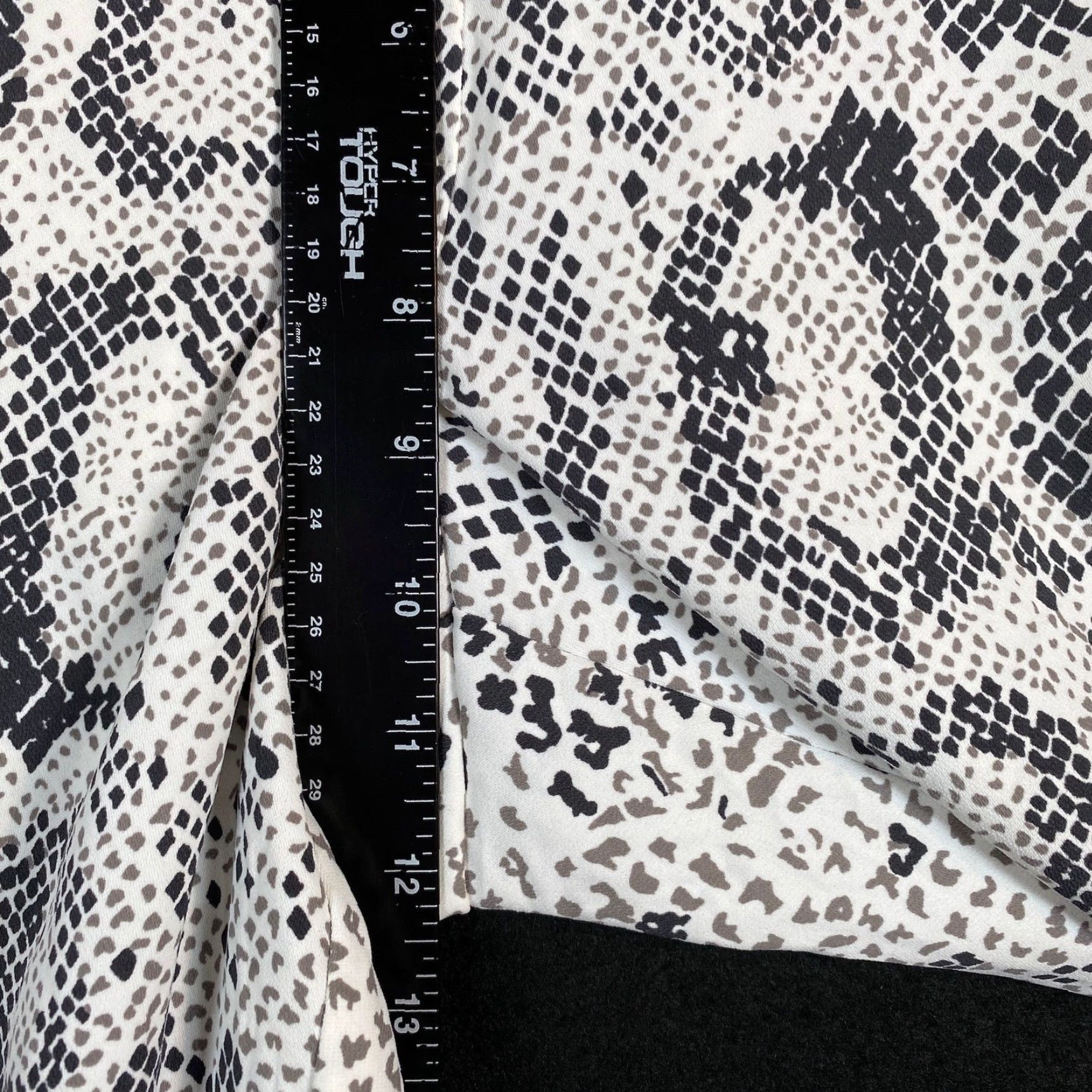 J.Crew VINTAGE J.Crew Pants Snakeskin Print Pull On Elastic Waist Jamie Crop Stretch 6 Size 29" - 6 Thumbnail