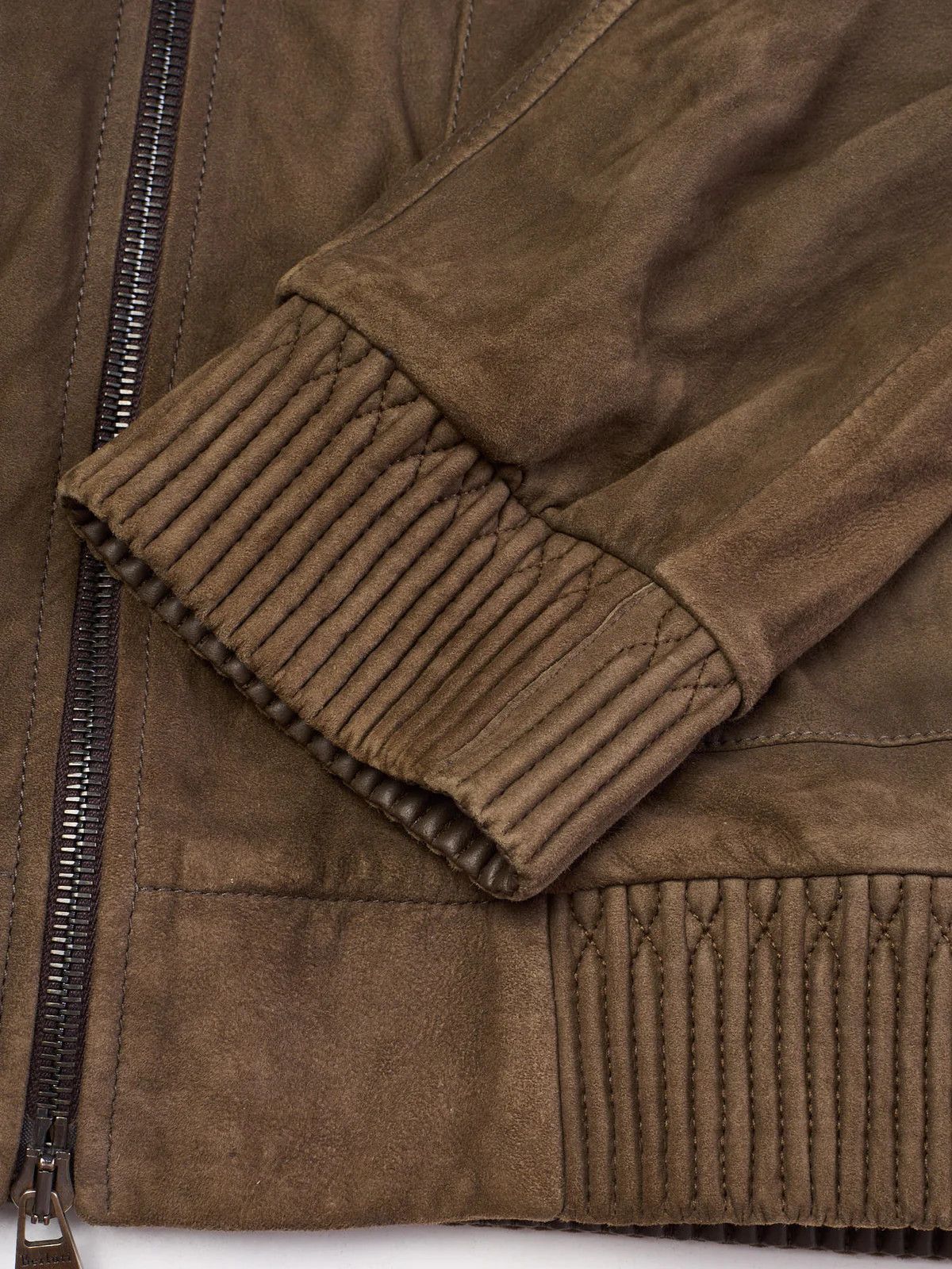 Berluti BERLUTI Packable Khaki Nubuck Lambskin Leather Hooded Jacket Size US M / EU 48-50 / 2 - 10 Thumbnail