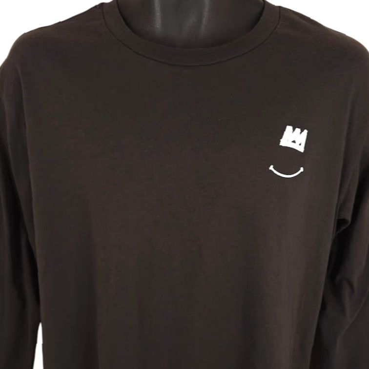 Vintage Black Men Smile T Shirt Mens Size Medium Black Love Long Sleeves Size US M / EU 48-50 / 2 - 2 Thumbnail