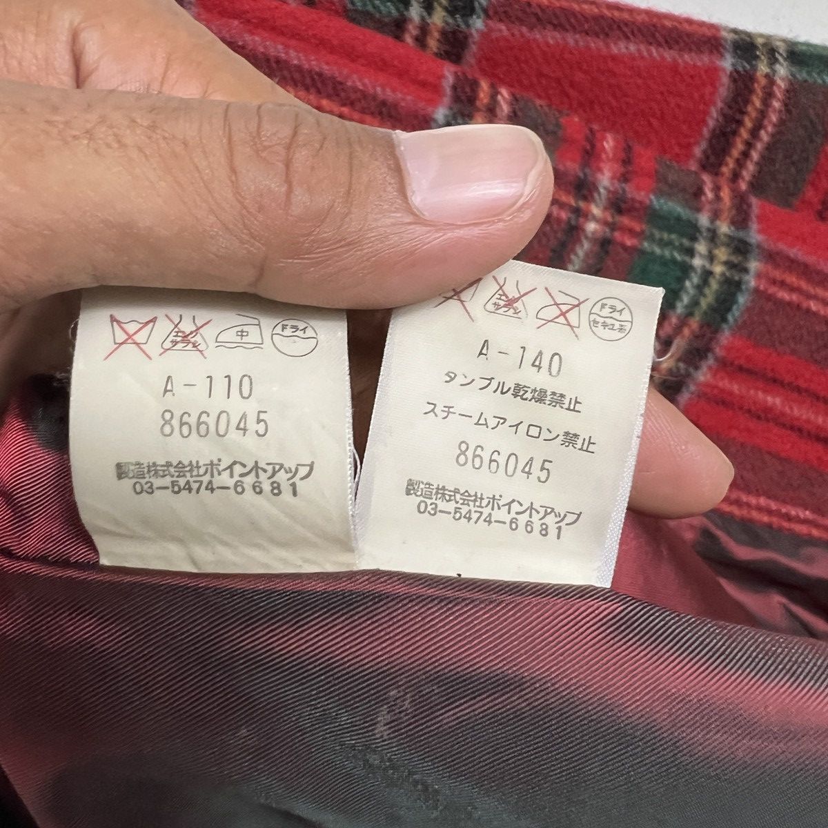 Hai Sporting Gear Hai Sporting Gear Tartan Wool Faux Fur Colar Crop Jacket Size US M / EU 48-50 / 2 - 13 Thumbnail