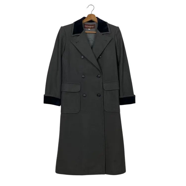 Yves Saint Laurent Yves Saint Laurent double breasted longcoat Size M / US 6-8 / IT 42-44 - 1 Thumbnail