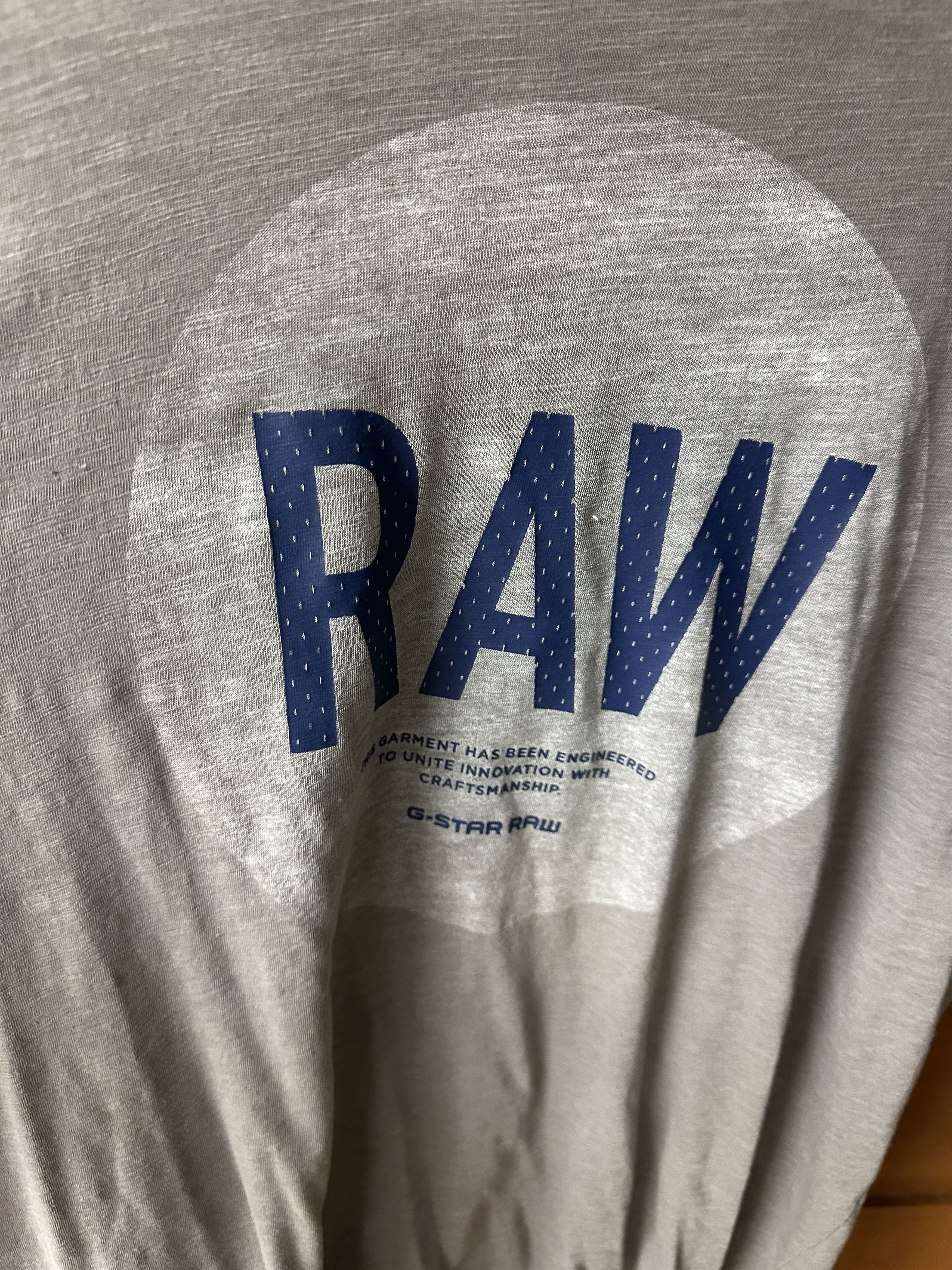 G-Star G.Star Raw Men's Light Gray T-Shirt Size L Size US L / EU 52-54 / 3 - 2 Thumbnail