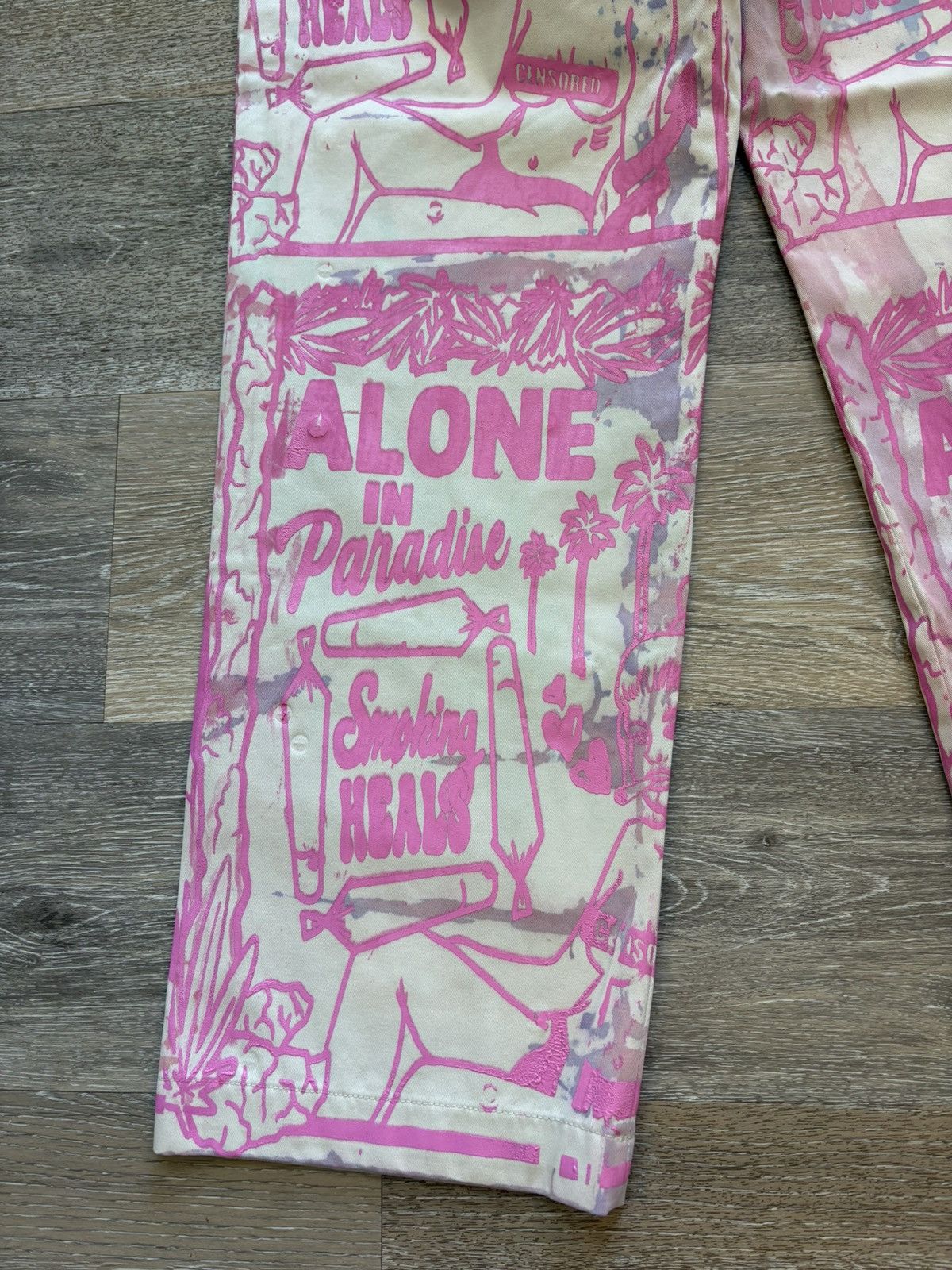 Other Custom Smoking Heals Print Pants Size US 32 / EU 48 - 8 Thumbnail