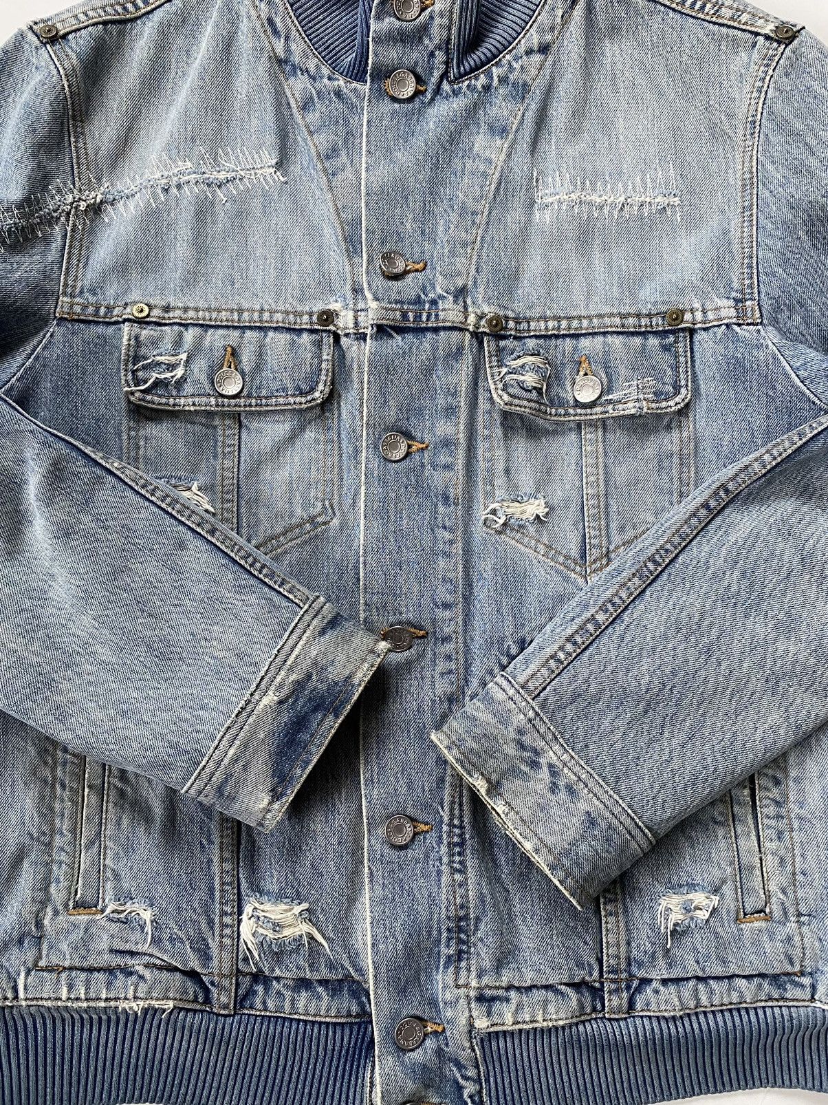Dolce & Gabbana 00s Dolce&Gabbana Washed Denim Distressed Jacket Size US L / EU 52-54 / 3 - 9 Thumbnail