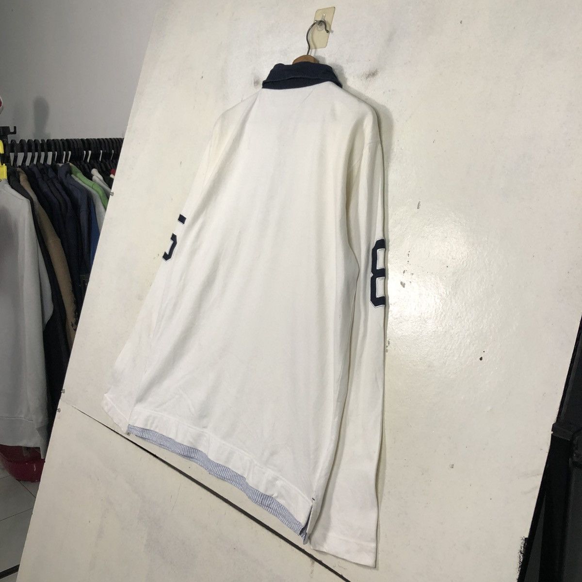 Japanese Brand 📌Vintage Collar Sweatshirt Tommy Hilfiger Big Logo Size US XL / EU 56 / 4 - 13 Thumbnail