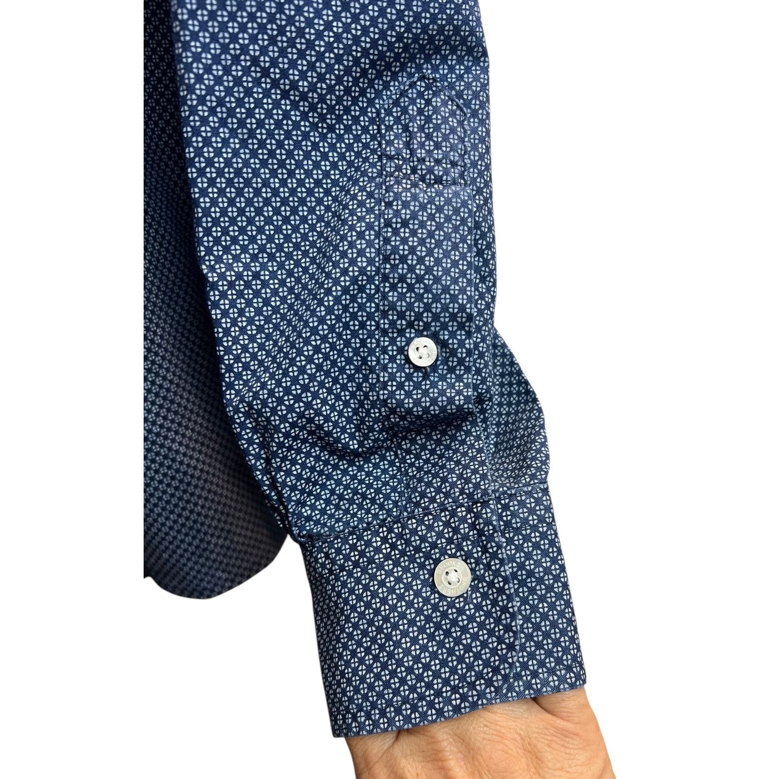 Brooks Brothers Brooks Brothers Red Fleece Cotton Blue White Long Sleeve Size US L / EU 52-54 / 3 - 5 Thumbnail