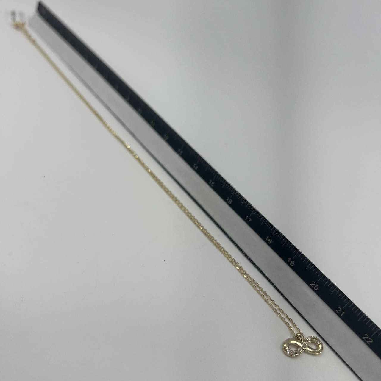 Other New Elegant 14K Solid Gold Necklace – Infinity Pendant 1.6g Size ONE SIZE - 5 Thumbnail