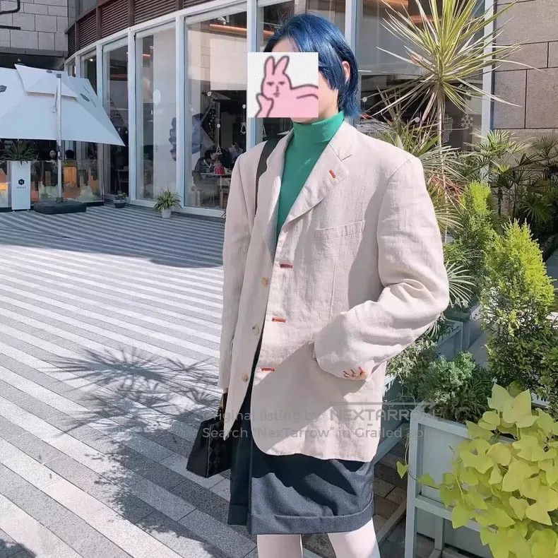 Comme des Garcons Comme Des Garcons Linen red thread jacket Size S / US 4 / IT 40 - 8 Thumbnail