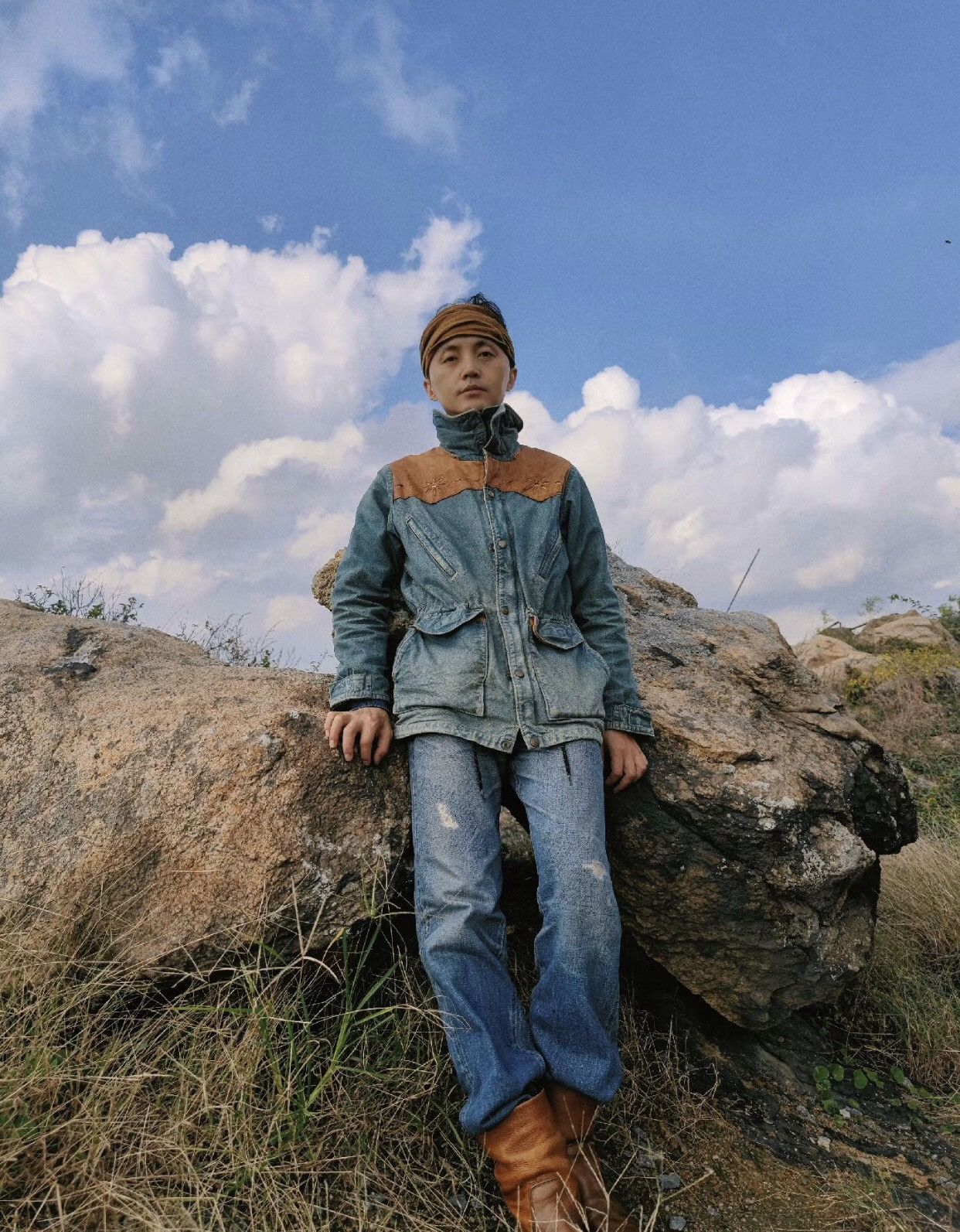 KAPITAL KOUNTRY made old faded logging hunting jacket2412-