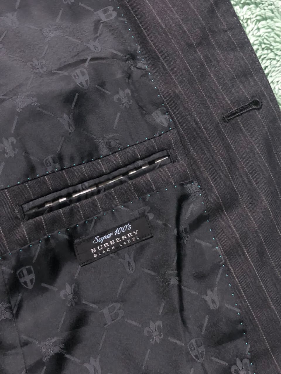 Burberry BURBERRY BLACK LABEL STRIPE BLAZER JACKET Size 38R - 9 Thumbnail