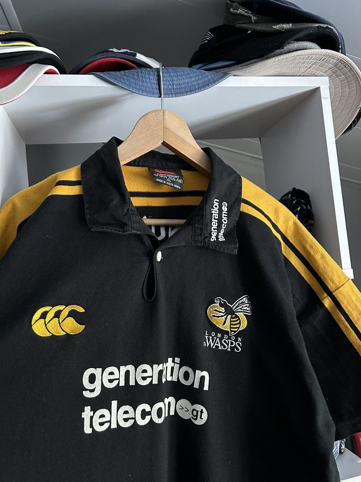 Rugby Ralph Lauren LONDON WASPS 2001/03 Home shirt Size US XXL / EU 58 / 5 - 2 Thumbnail