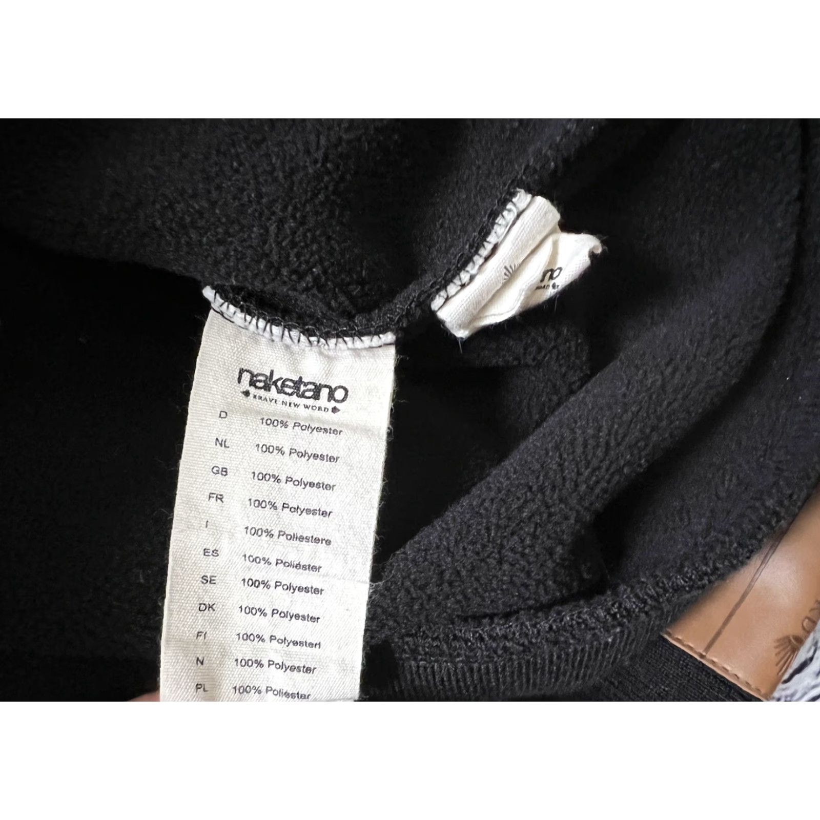 Vintage VINTAGE NAKETANO Black Fleece Hoodie Womens S Pullover Size S / US 4 / IT 40 - 8 Thumbnail