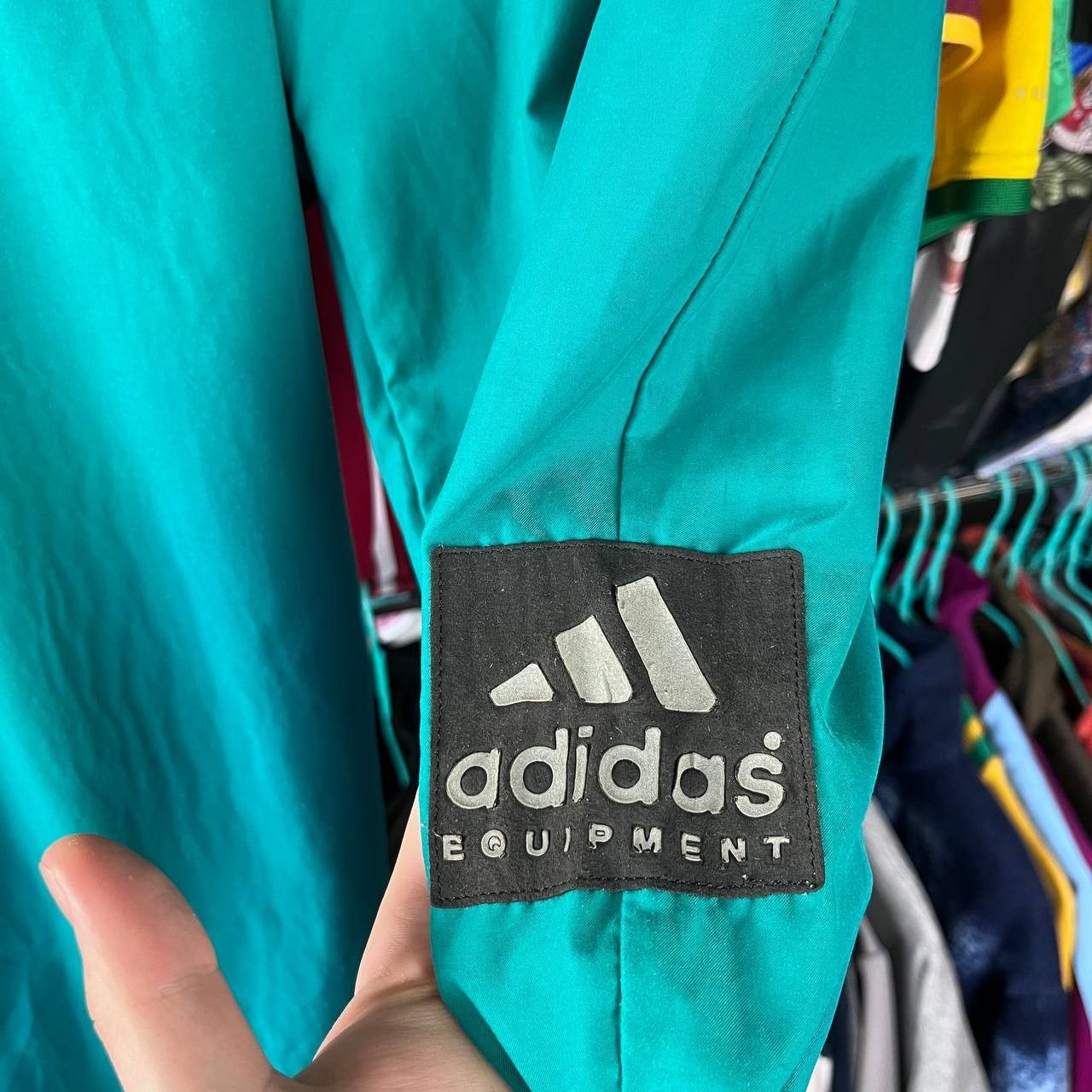 Adidas 90s Adidas Equipment Green Nylon Track Sweatpants Joggers Size US 32 / EU 48 - 5 Thumbnail