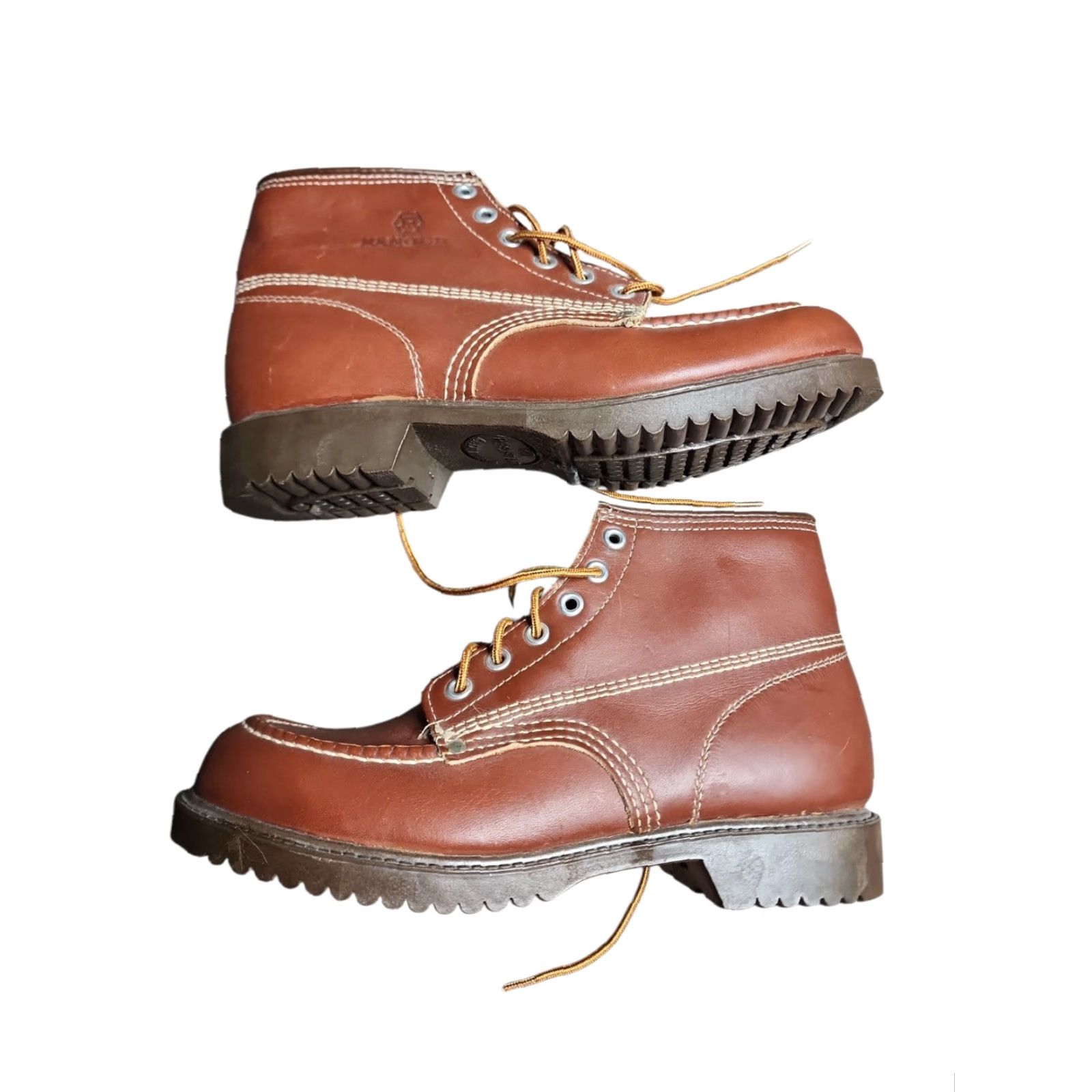 Vintage VINTAGE Ranger Leather Work Boots 7 Brown Oil Resistant Slip Resistant Lace Up Mens Size US 7 / EU 40 - 5 Thumbnail