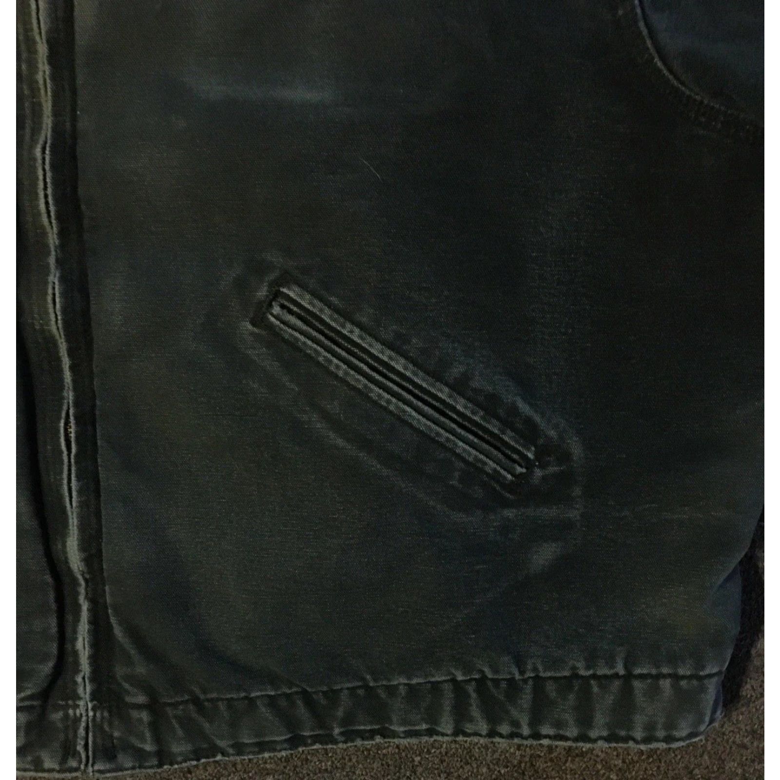 Carhartt VINTAGE Carhartt Jacket Detroit J01 Boxy Distressed 56 90s Grunge Trucker Motorcycle Biker Black Canvas Men Größe? (Note: must avoid adding new info) Size US XL / EU 56 / 4 - 6 Thumbnail