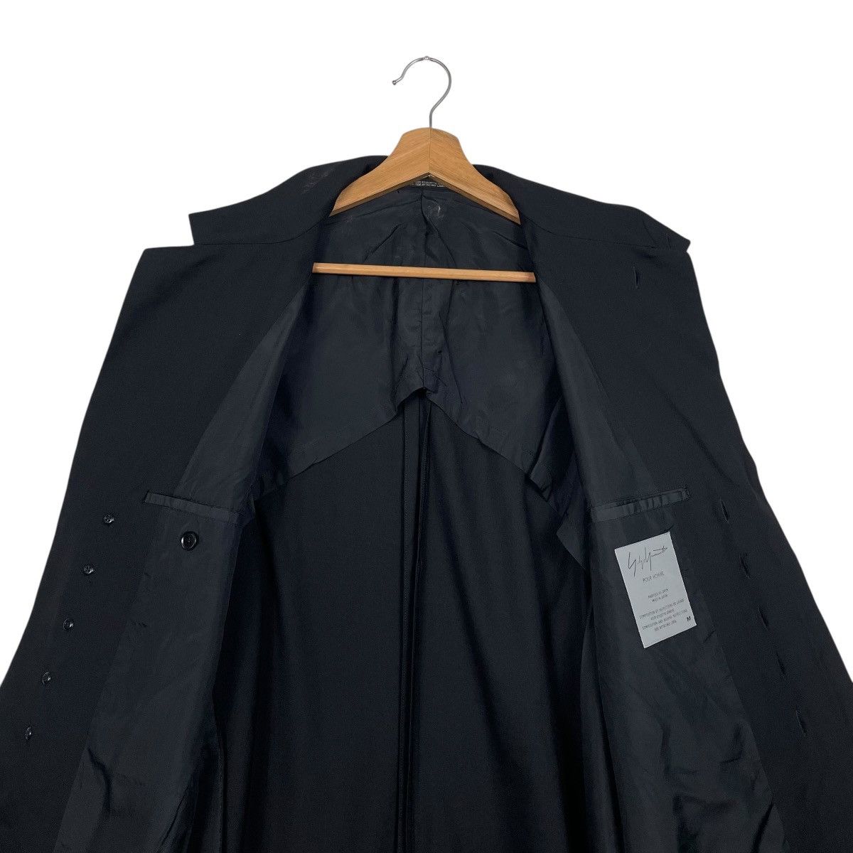 Yohji Yamamoto Vintage 90s Yohji Yamamoto Pour Homme Wool Gabardine Jacket Size US M / EU 48-50 / 2 - 12 Thumbnail
