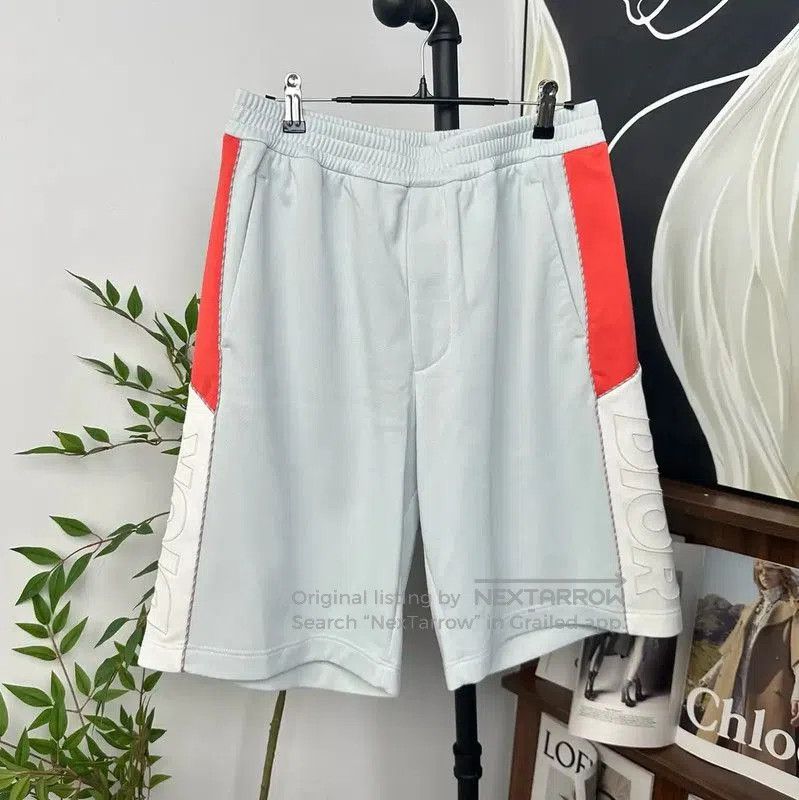 Dior Dior Summer Light Blue Cotton Men's Shorts . Size US 27 - 1 Thumbnail