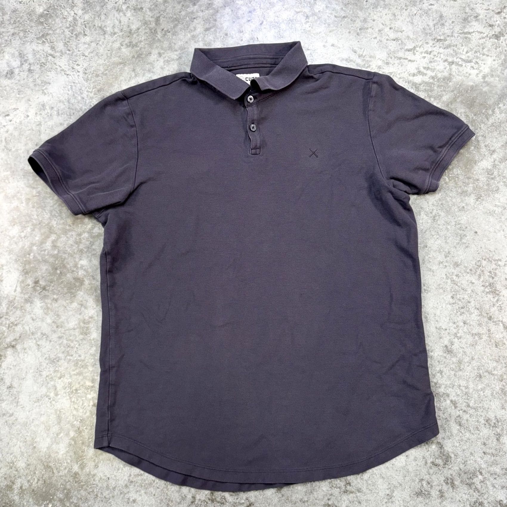 Cuts Cuts Polo Shirt Mens XL Gray Curve Hem Short Sleeve Modern Casual Cotton Peru Size US XL / EU 56 / 4 - 2 Thumbnail