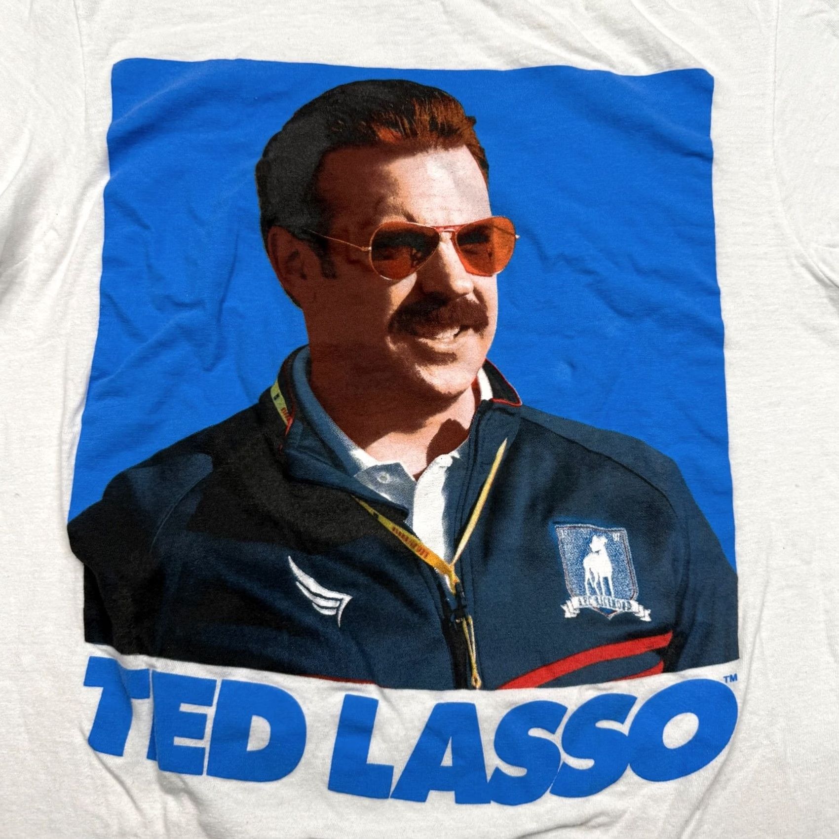 Vintage Ted Lasso Shirt Mens Small White Short Sleeve Crew Neck Adult Casual Funny Graphic Print T-Shirt Size US S / EU 44-46 / 1 - 8 Thumbnail