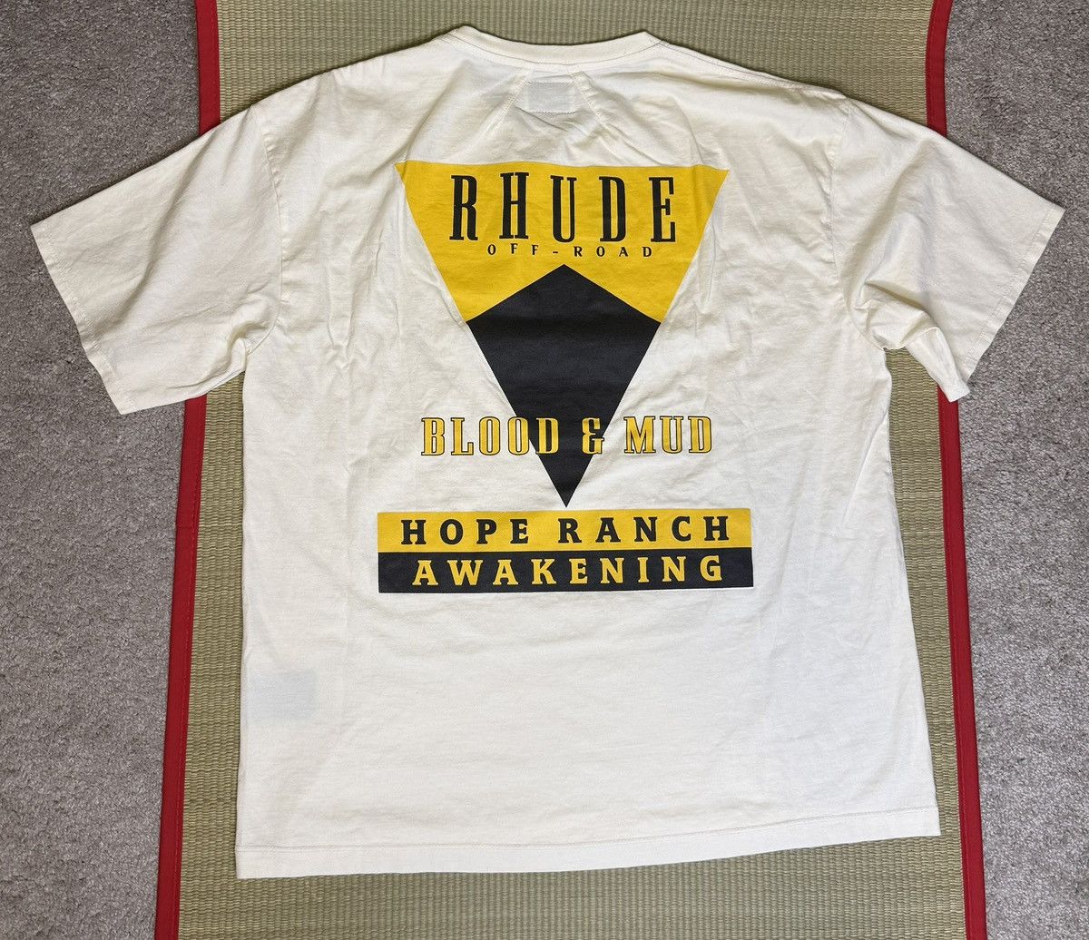 Rhude New Rhude Blood And Mud Off Road Tee Shirt Cream Size M Size US S / EU 44-46 / 1 - 3 Thumbnail