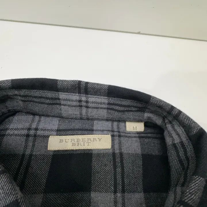 Burberry Burberry Burberry Cotton Check Long Sleeve Shirt For Men-2 Size US M / EU 48-50 / 2 - 5 Thumbnail