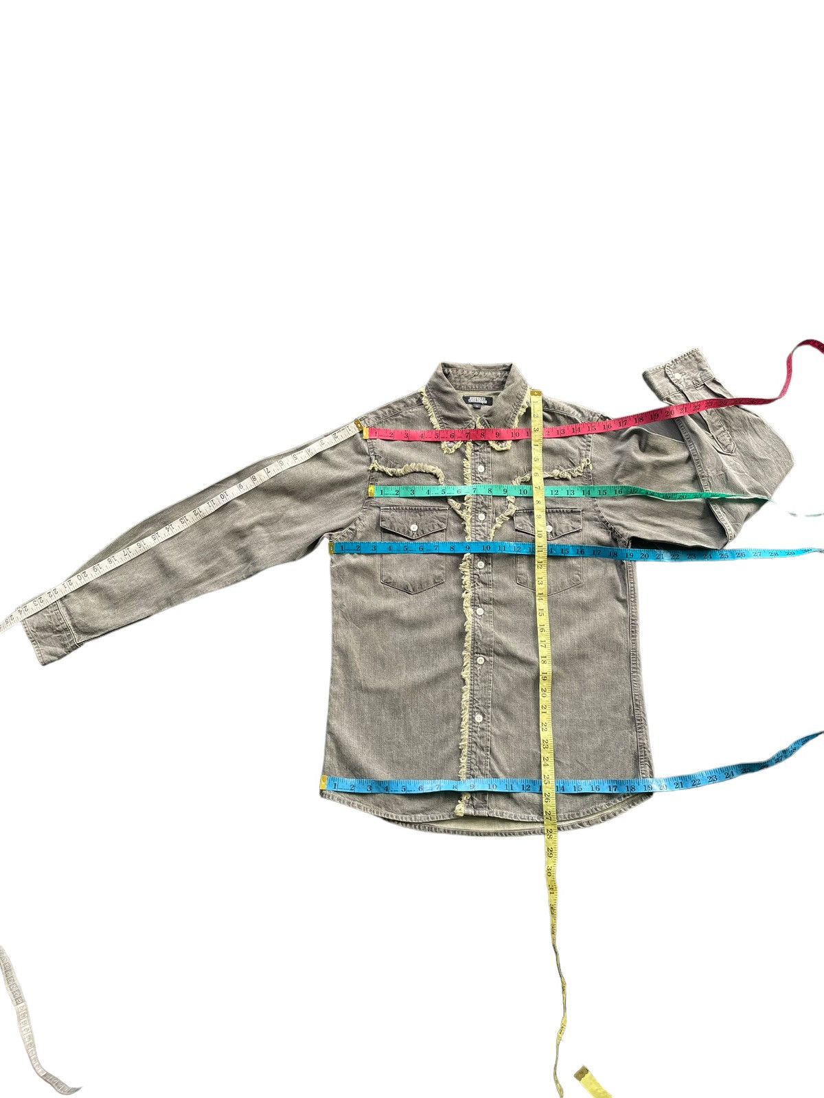 Japanese Brand Japanese Lateral Vibration Western Denim Shirt Size US M / EU 48-50 / 2 - 7 Thumbnail
