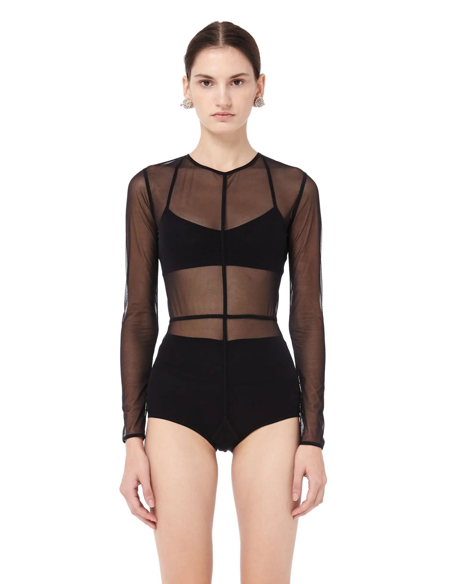 Ann Demeulemeester ANN DEMEULEMEESTER New Soft Tulle Bodysuit Size XS / US 0-2 / IT 36-38 - 5 Thumbnail