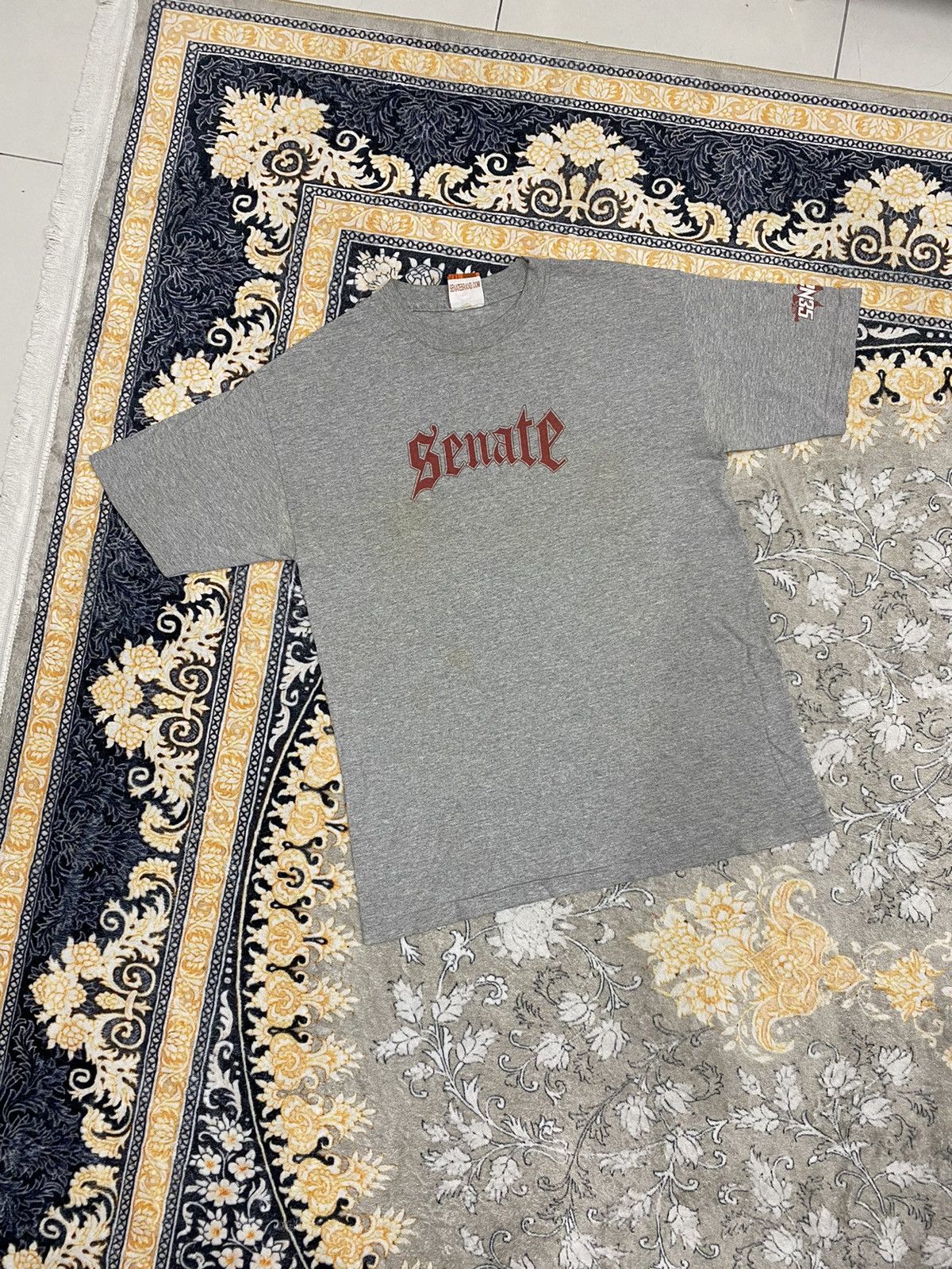 Santa Cruz Skateboards × Think Skateboards × Vintage VINTAGE SENATE SKATEBOARDS SPELLOUT 90s RARE TEE Size US M / EU 48-50 / 2 - 1 Thumbnail