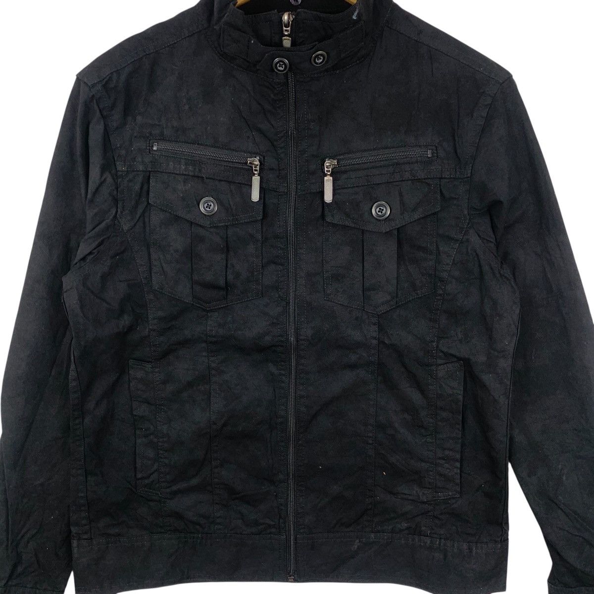 Other DOUBLE FOCUS JAPAN Motorcycle Punk Goth Jacket Windbreaker Size M / US 6-8 / IT 42-44 - 7 Thumbnail
