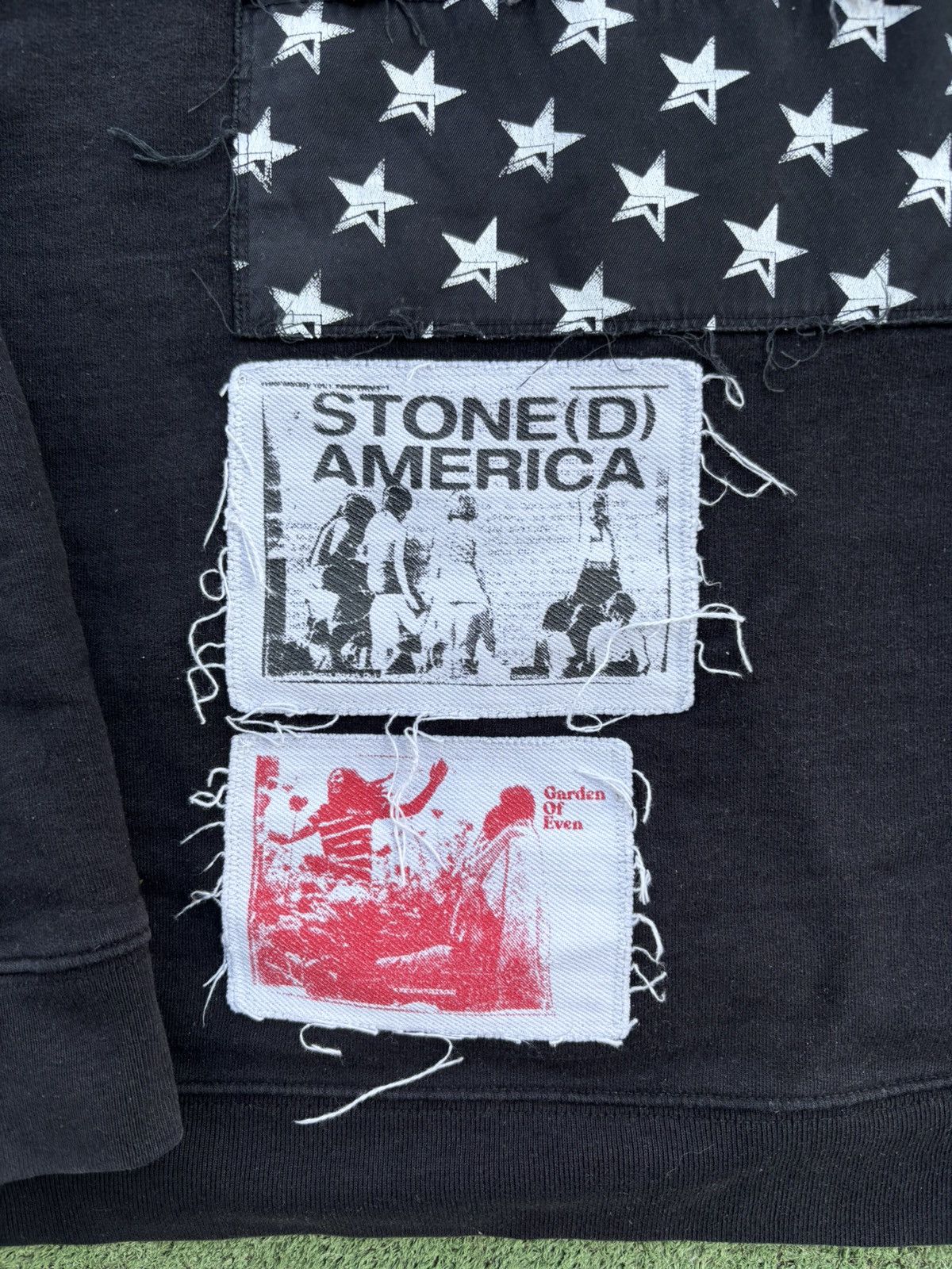 Raf Simons Raf Simons SS20 Patch hoodie america "Stoned America" Size US M / EU 48-50 / 2 - 3 Thumbnail