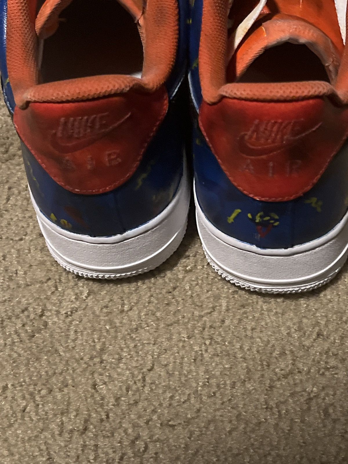 Nike CUSTOM CHUCKY AIR FORCE ONES Size US 12 / EU 45 - 6 Thumbnail