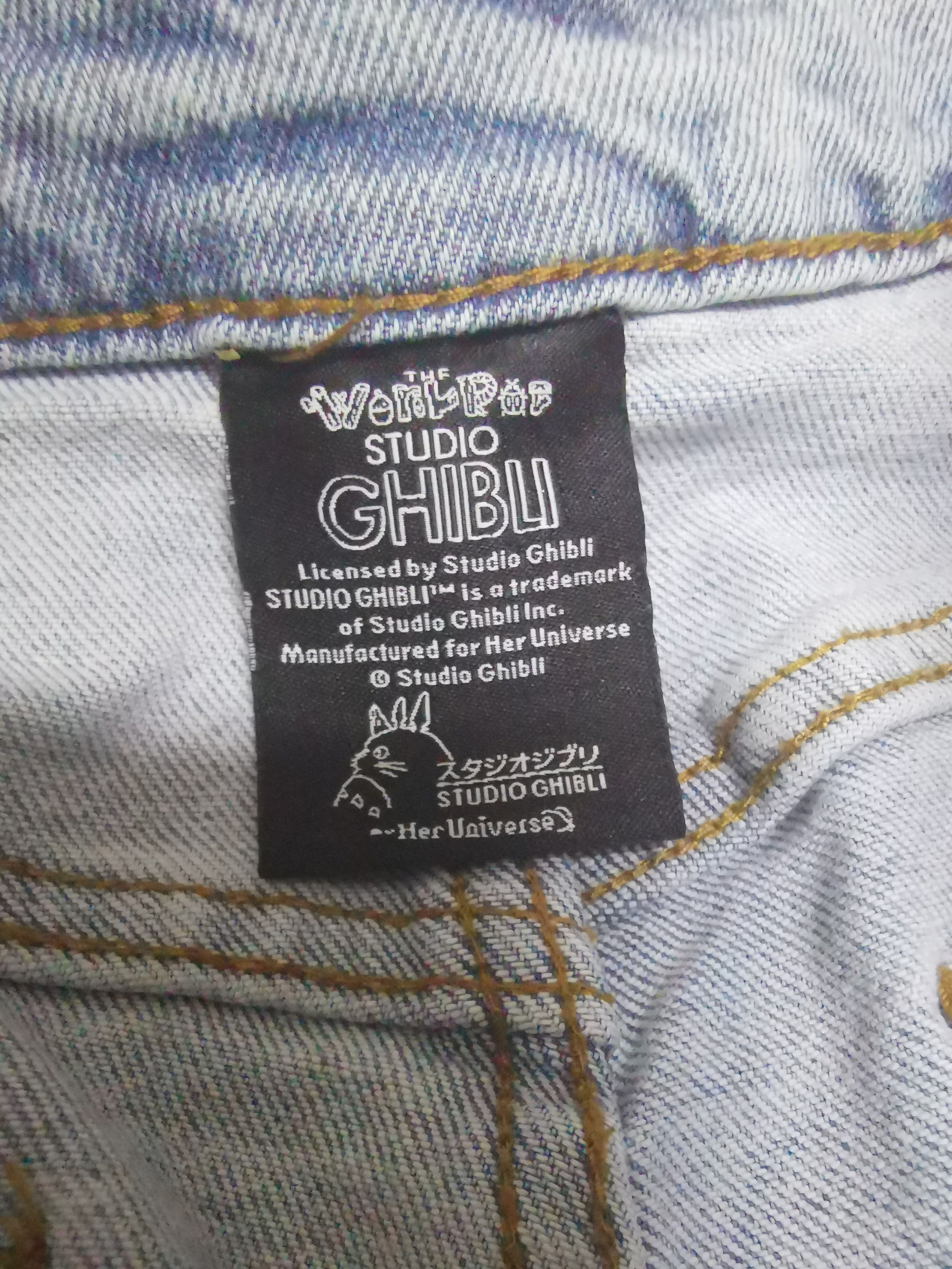 If Six Was Nine Studio ghibli distressed jeans Size US 35 - 14 Thumbnail