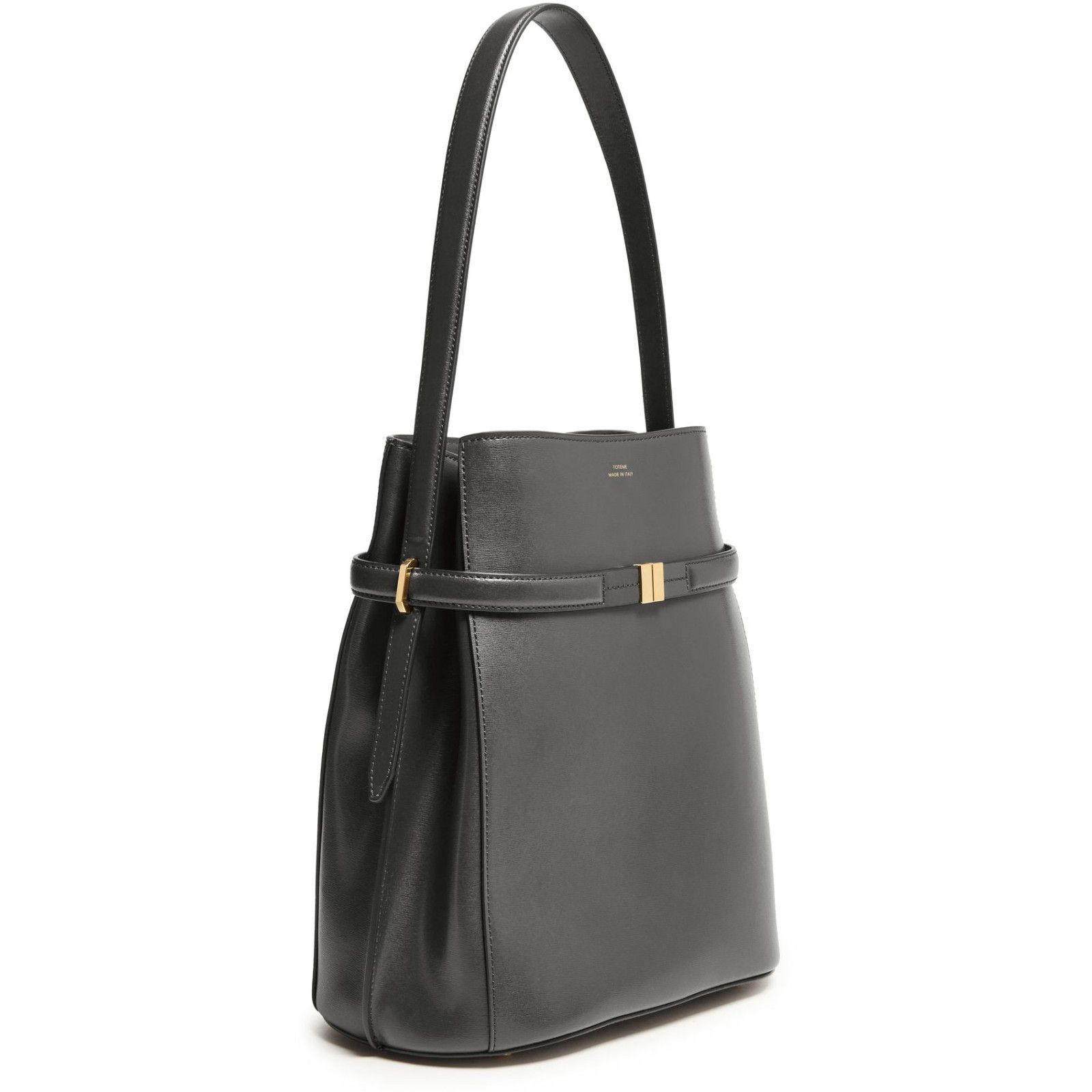 Toteme TOTEME Belted Black Leather Bucket Bag New And Authentic Size ONE SIZE - 2 Thumbnail
