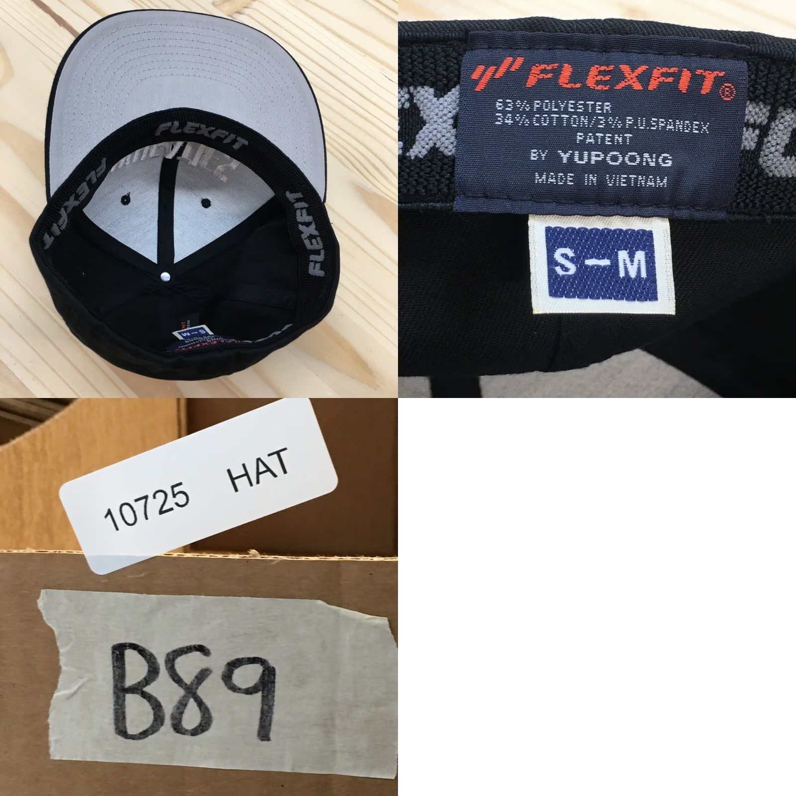 Vintage Mens Wheaties Baseball Cap Black Fitted Curved Brim Embroidered Logo Yupoong S-M Size ONE SIZE - 8 Thumbnail