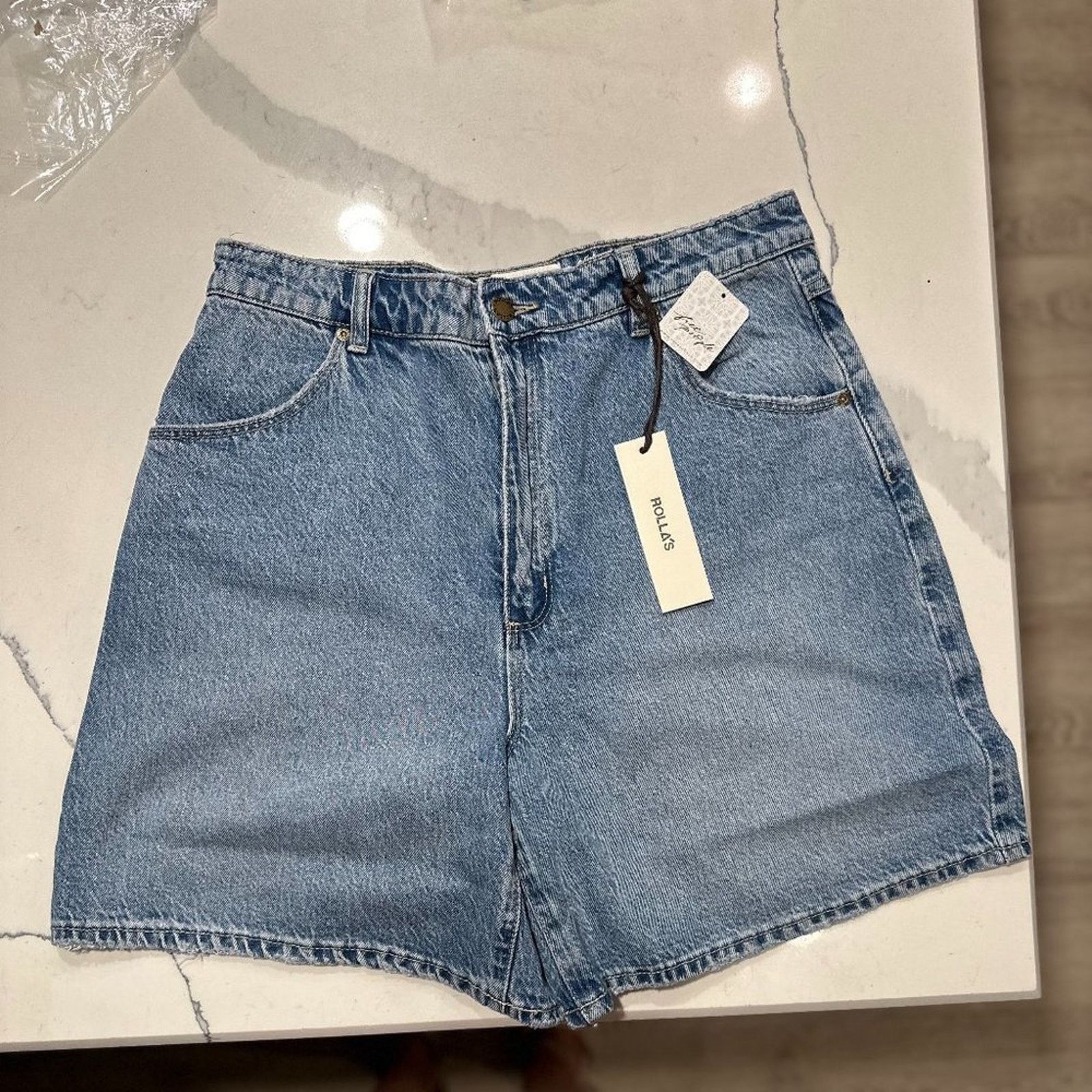 Free People Free People Rolla's Mirage Long Shorts - Lt Blue - 31 Size 31" - 6 Thumbnail