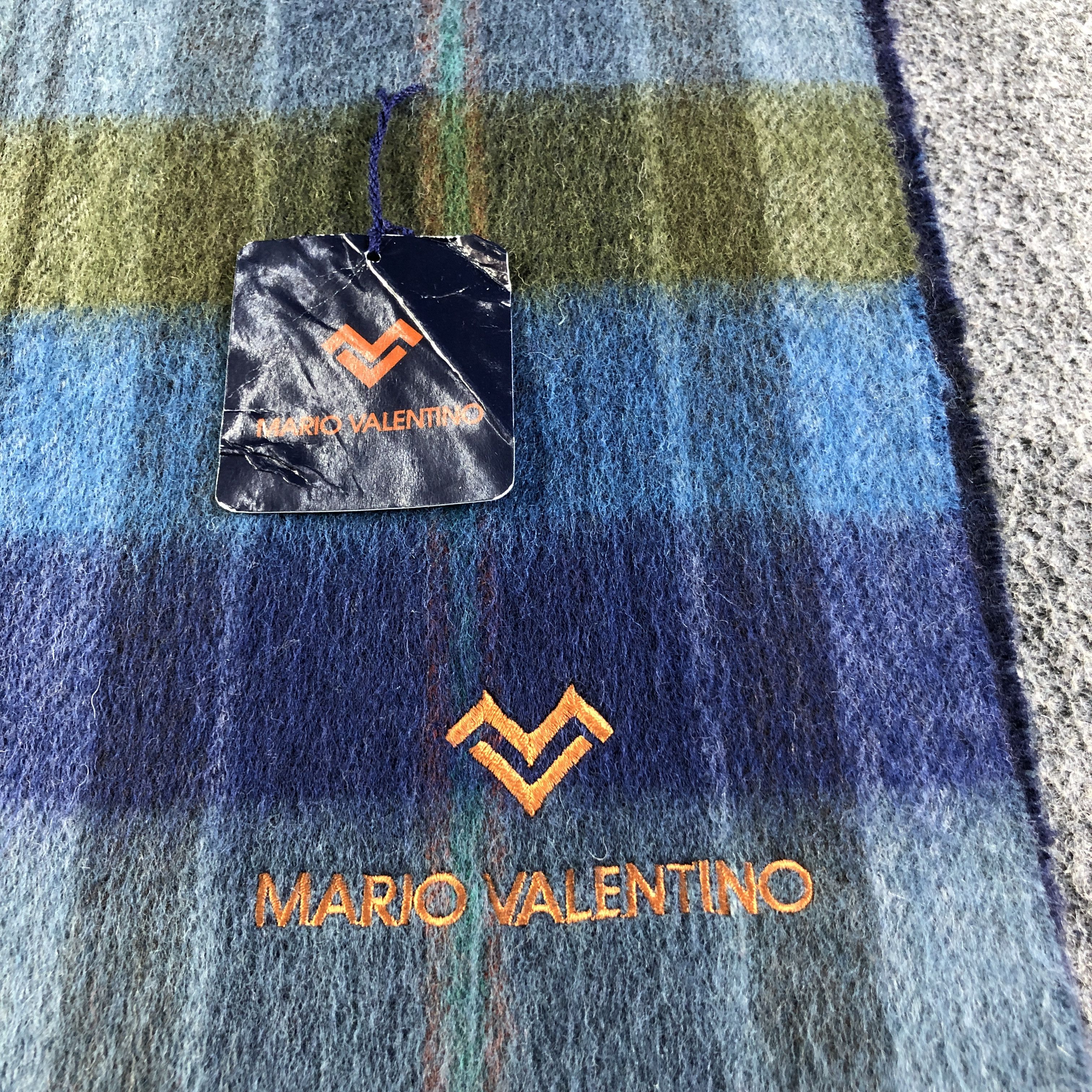 Mario Valentino Mario Valentino Tartan Wool Scarf Muffler Neckwear V2810 Size ONE SIZE - 4 Thumbnail