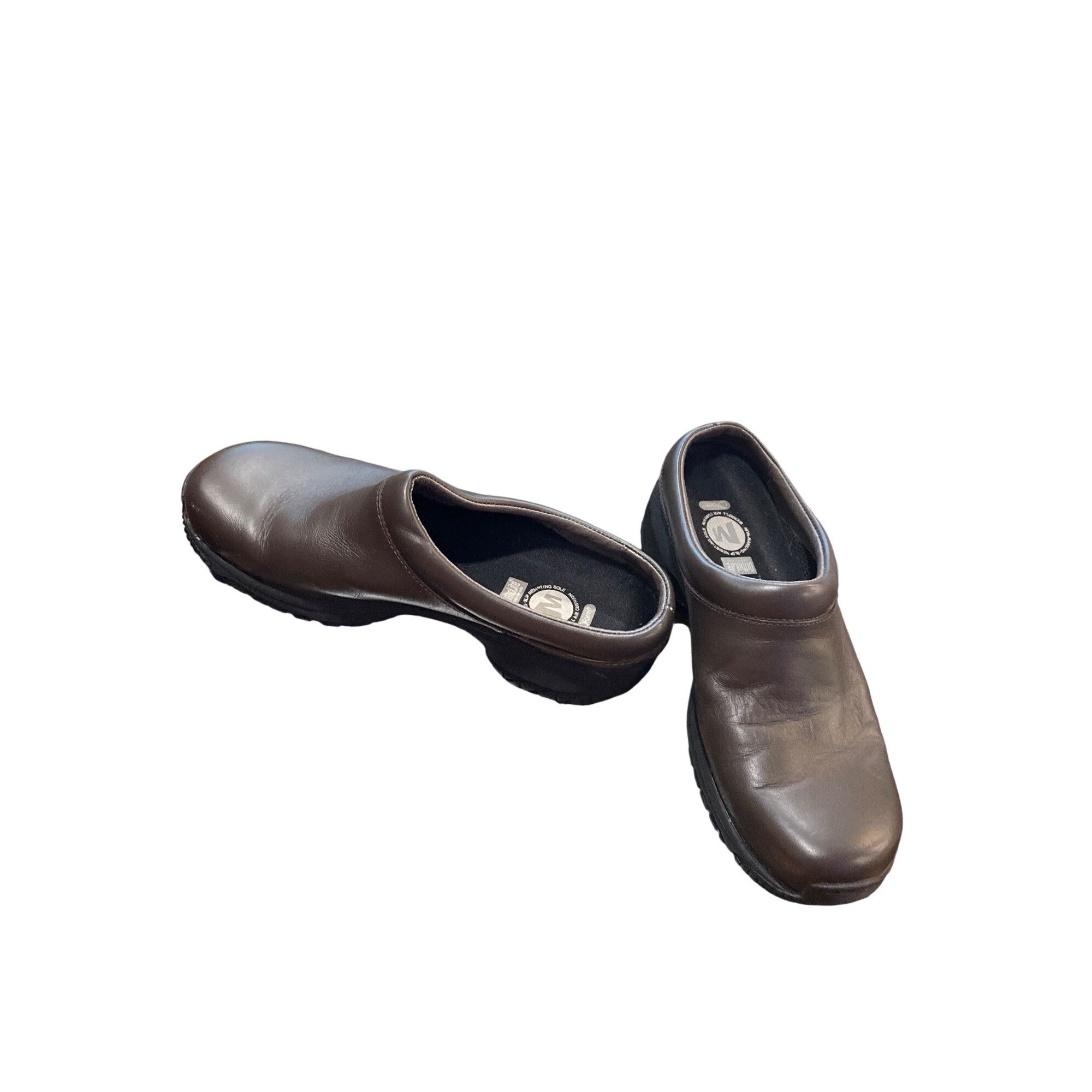 Merrell Merrell Ortholite Foam wms brown leather clogs mules sz 8 SK Size US 8 / IT 38 - 2 Thumbnail