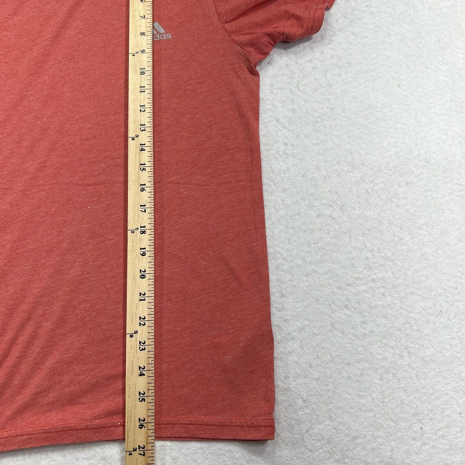 Adidas Adidas Medium Light Red Athletic Lightweight T Shirt Size US M / EU 48-50 / 2 - 8 Thumbnail