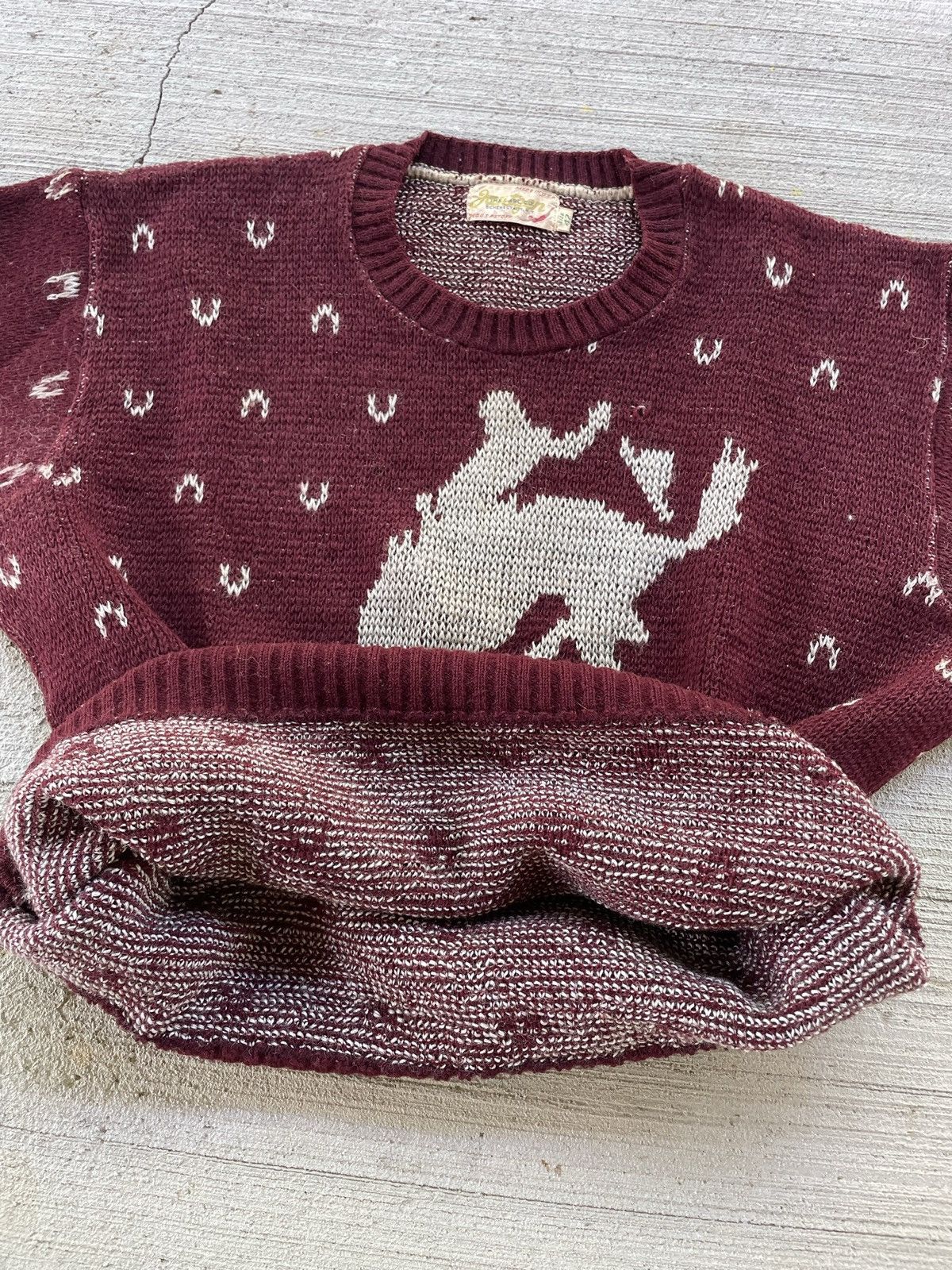 Vintage RARE Vintage 1930s Jantzen Rodeo Cowboy Sweater Size US S / EU 44-46 / 1 - 9 Thumbnail