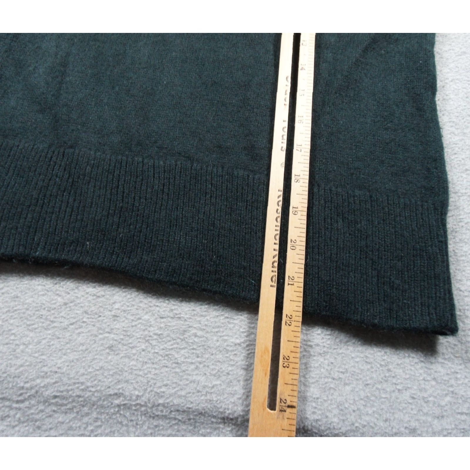 Bloomingdale's C by Bloomingdales Sweater Womens Small Green Cashmere 2Ply Knit Pullover Size S / US 4 / IT 40 - 7 Thumbnail